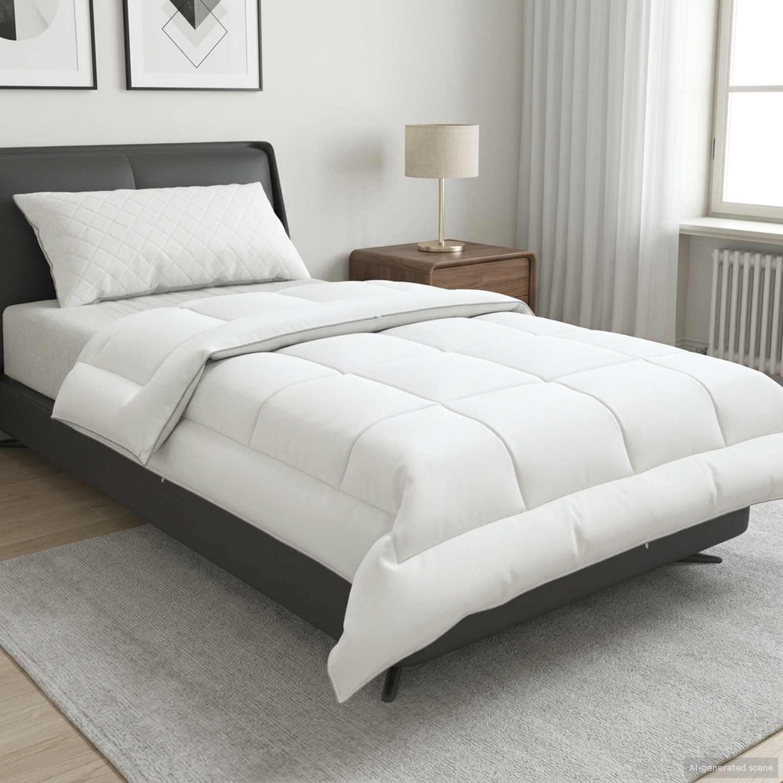 Piumone FULDA 155 x 200 cm 4 stagioni 210 GSM 90% piuma d'oca