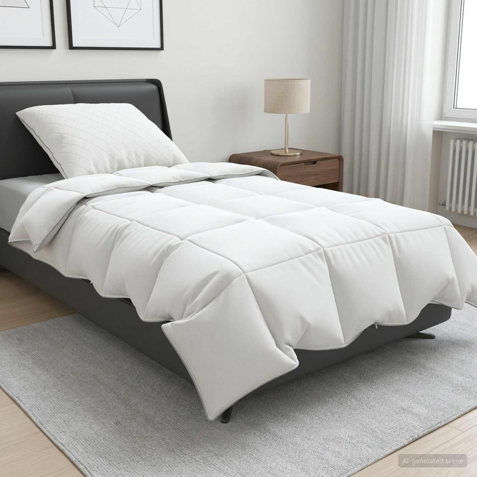 Set di piumoni in piume d’oca al 90% FULDA 2 pz 140 x 200 cm