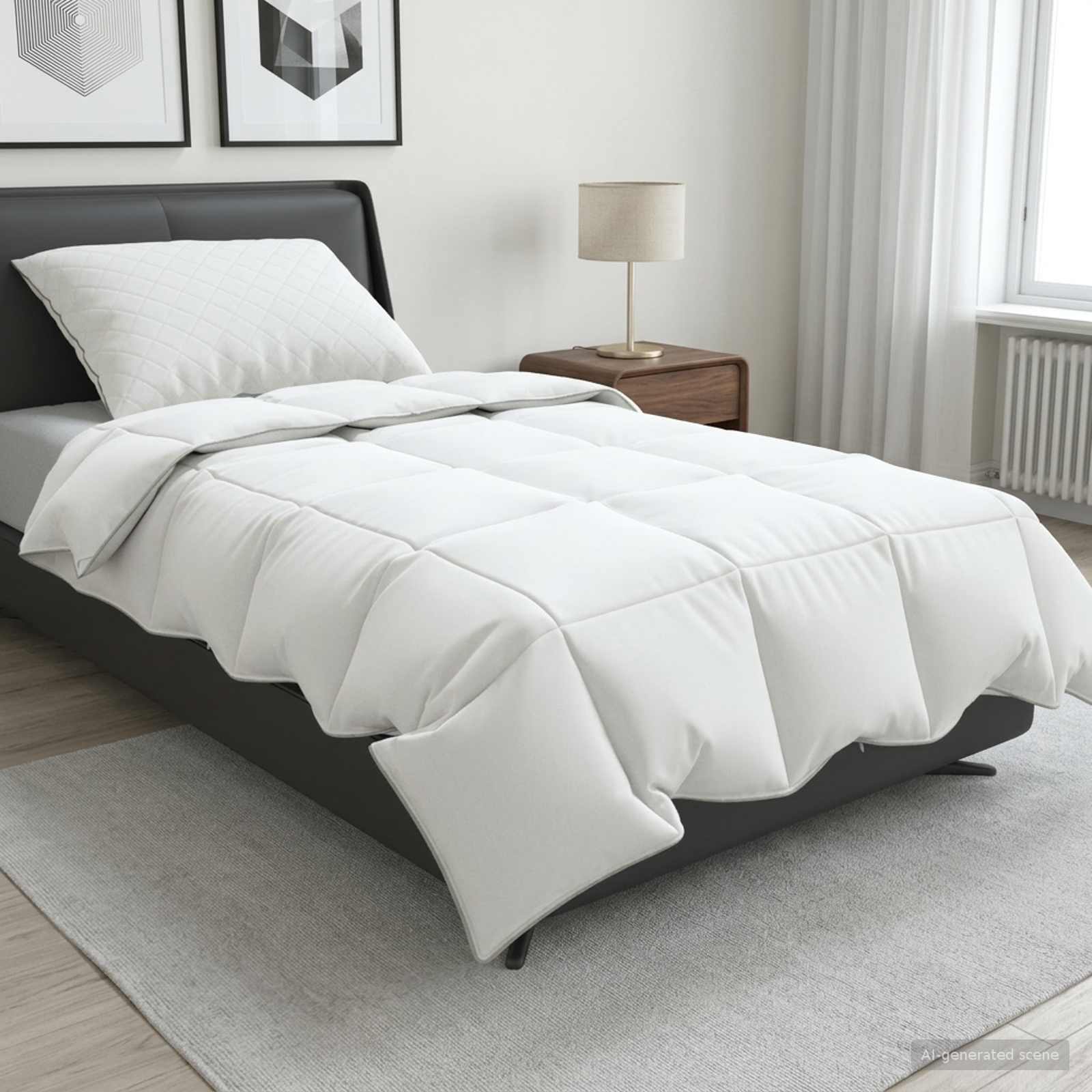 Set di piumoni in piume d’oca al 90% FULDA 2 pz 152 x 203 cm