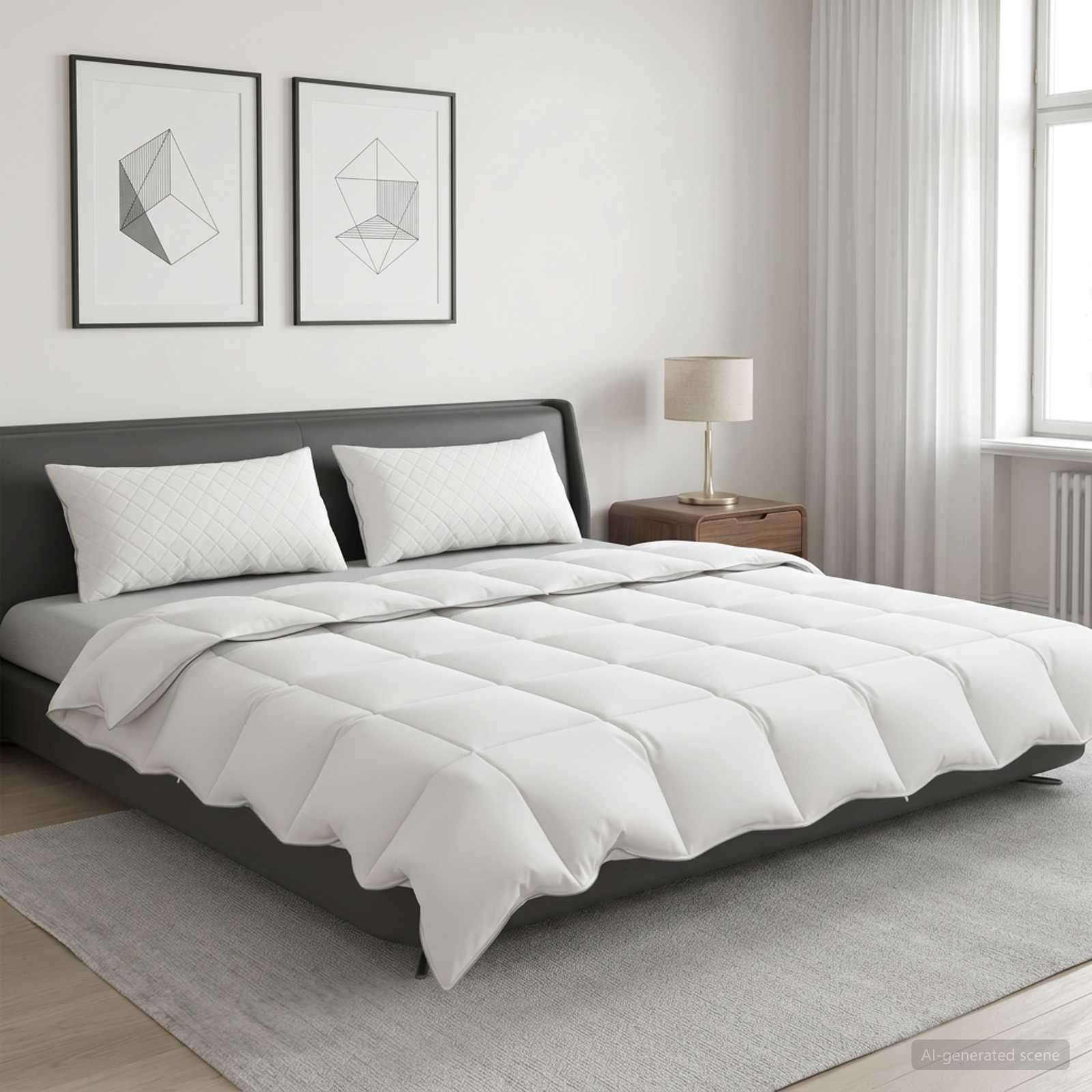 Set di piumoni in piume d’oca al 90% FULDA 3 pz 200 x 200 cm