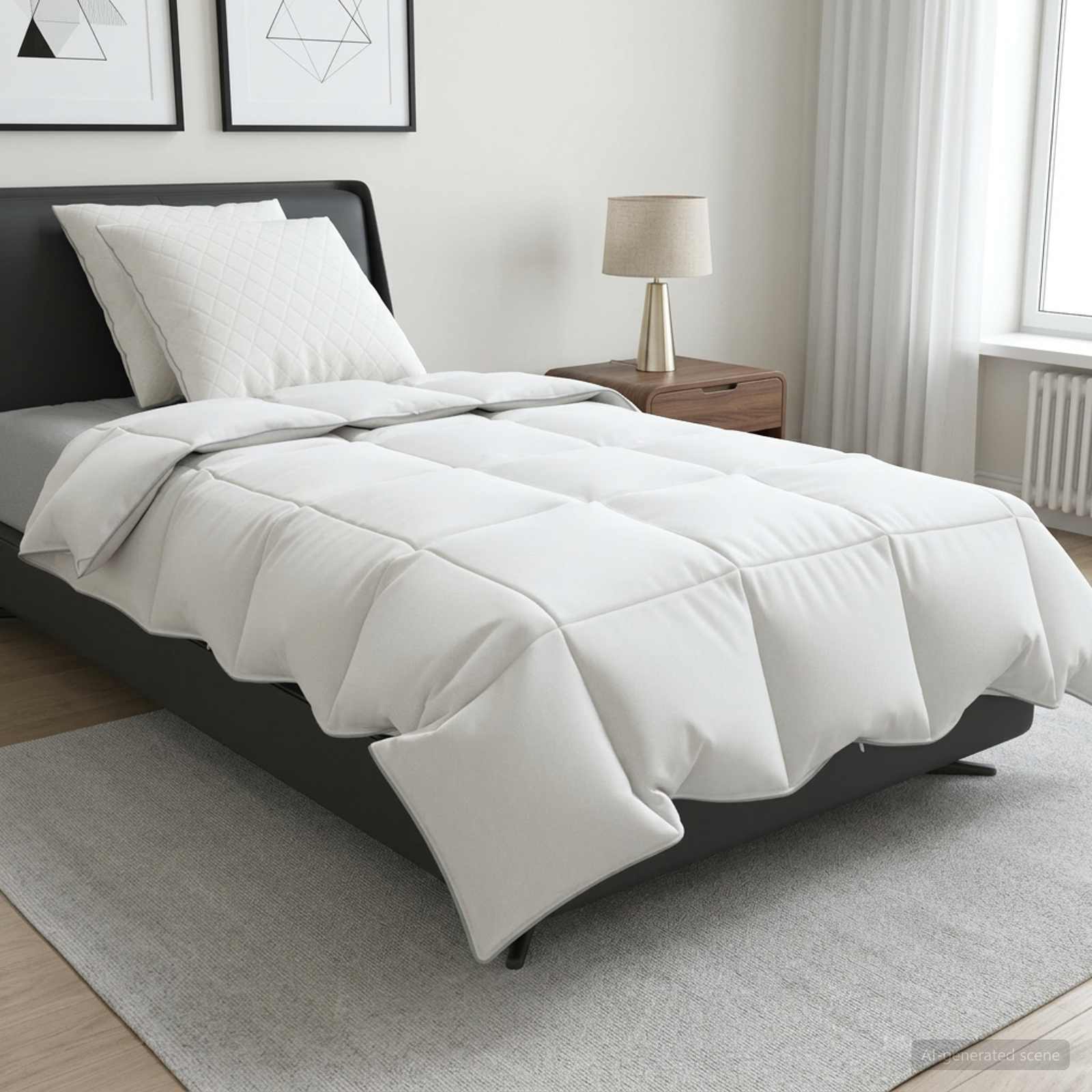 Set di piumoni in piume d’oca al 90% FULDA 3 pz 155 x 220 cm