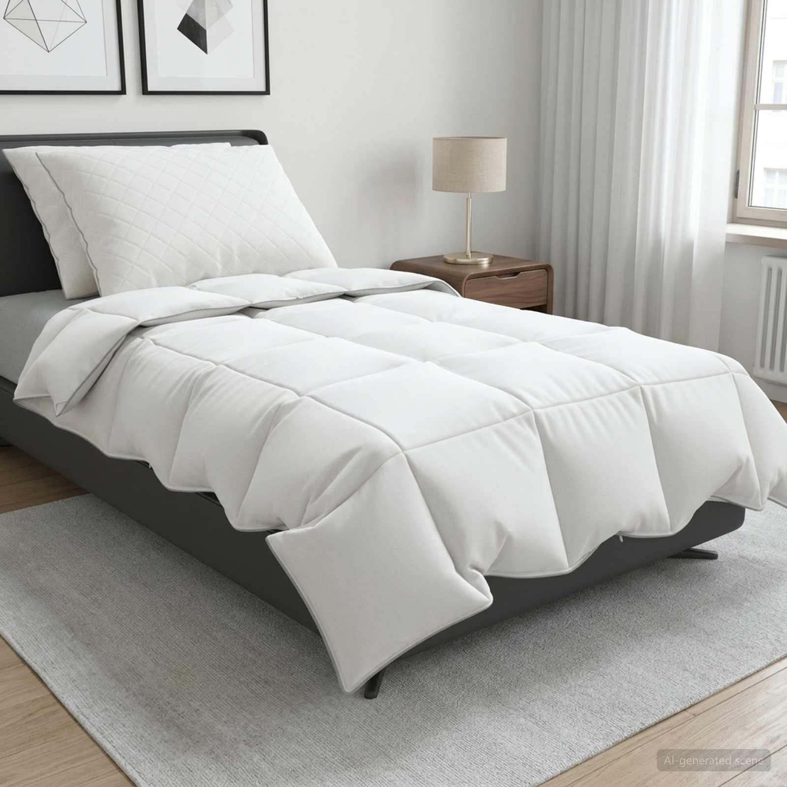 Set di piumoni in piume d’oca al 90% FULDA 3 pz 155 x 220 cm