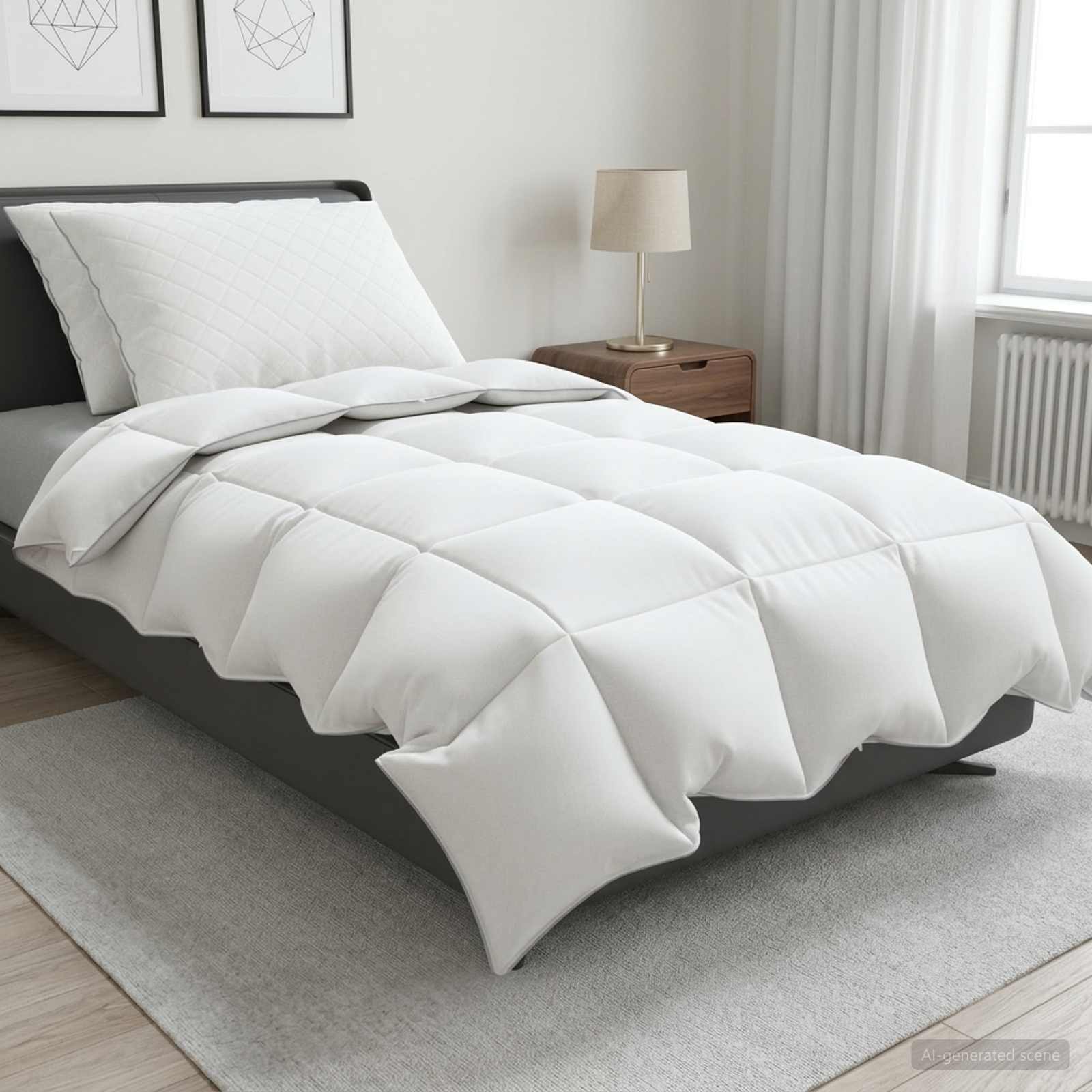 Set di piumoni in piume d’oca al 90% FULDA 3 pz 135 x 220 cm