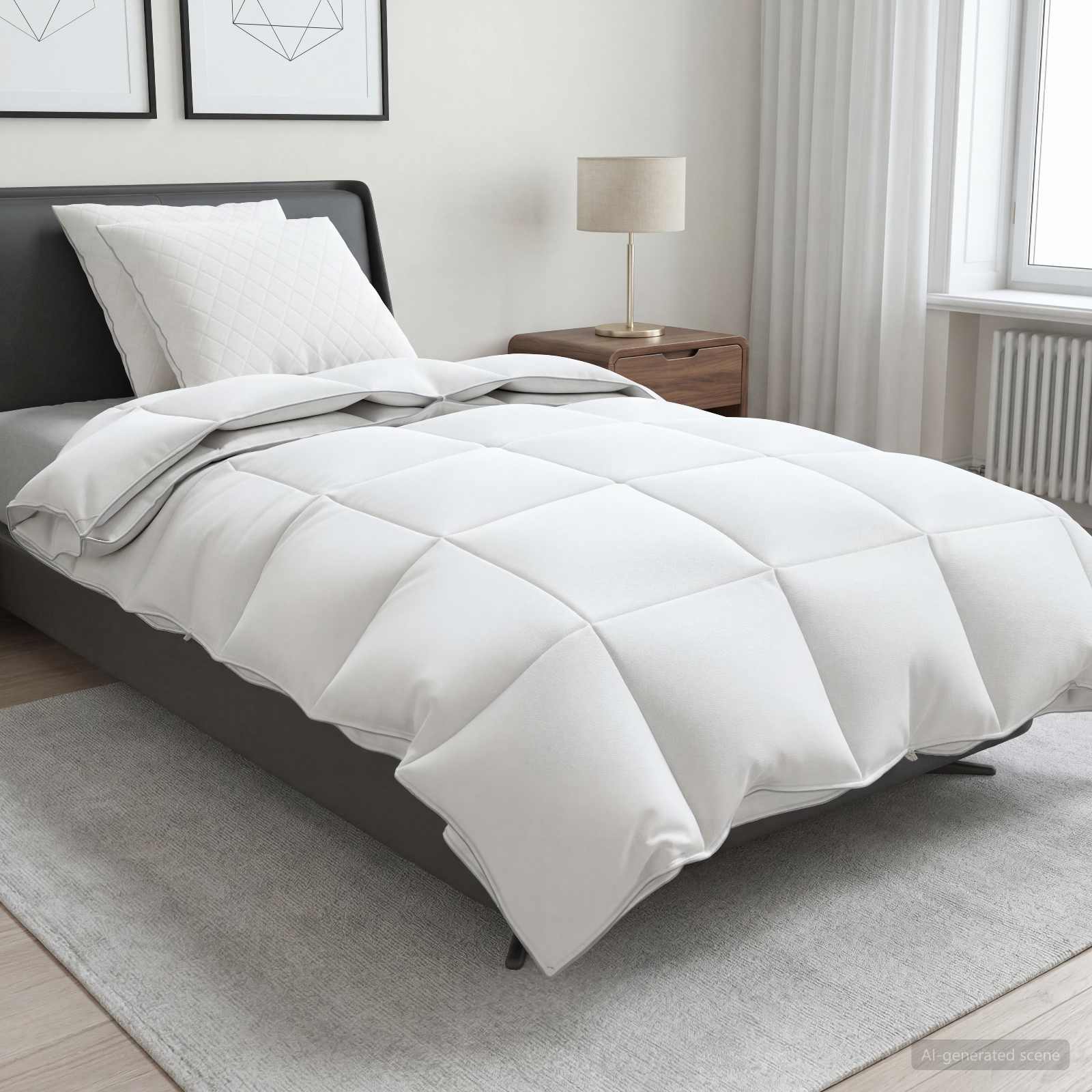 Set di piumoni in piume d’oca al 90% FULDA 3 pz 135 x 220 cm