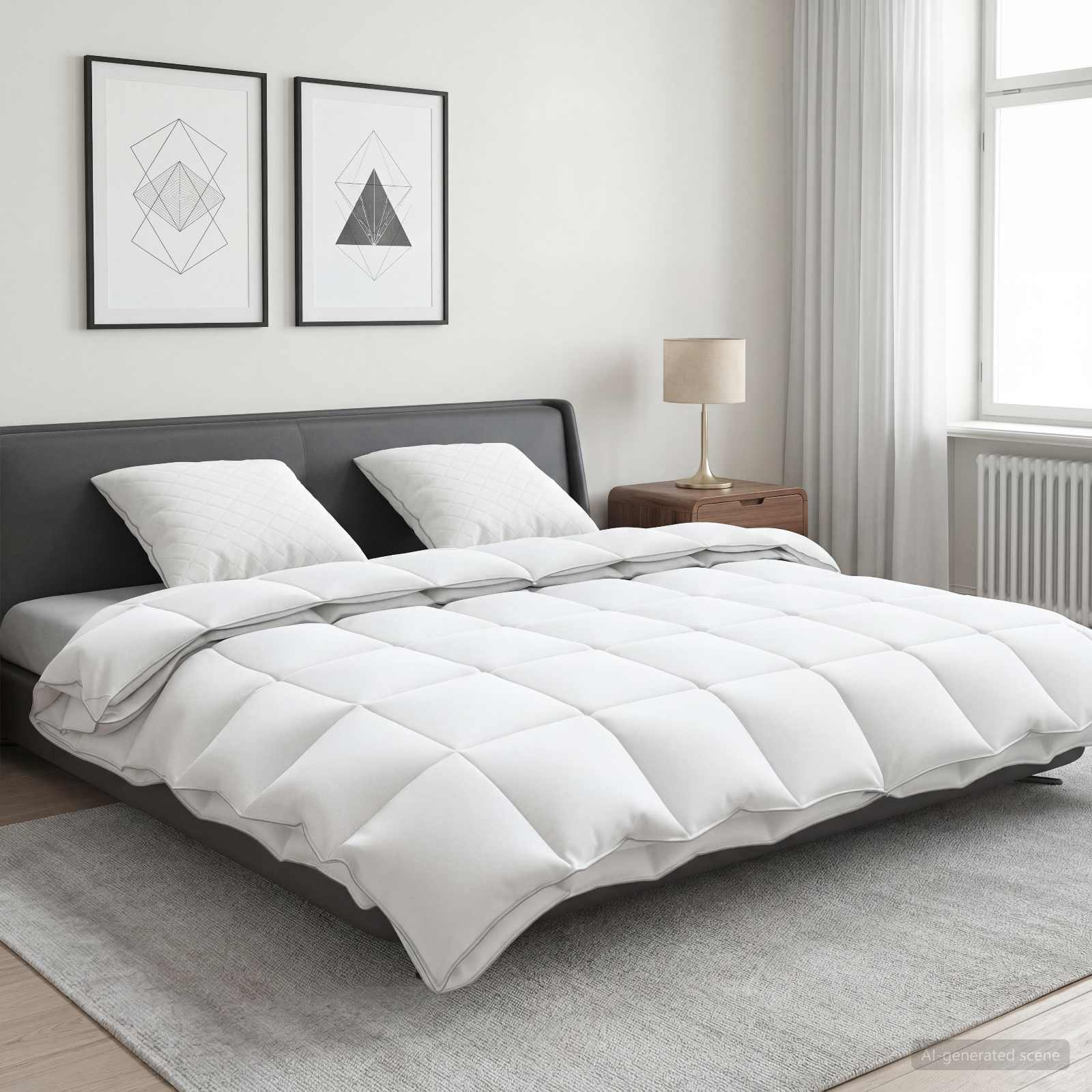 Set di piumoni in piume d’oca al 90% FULDA 3 pz 220 x 240 cm