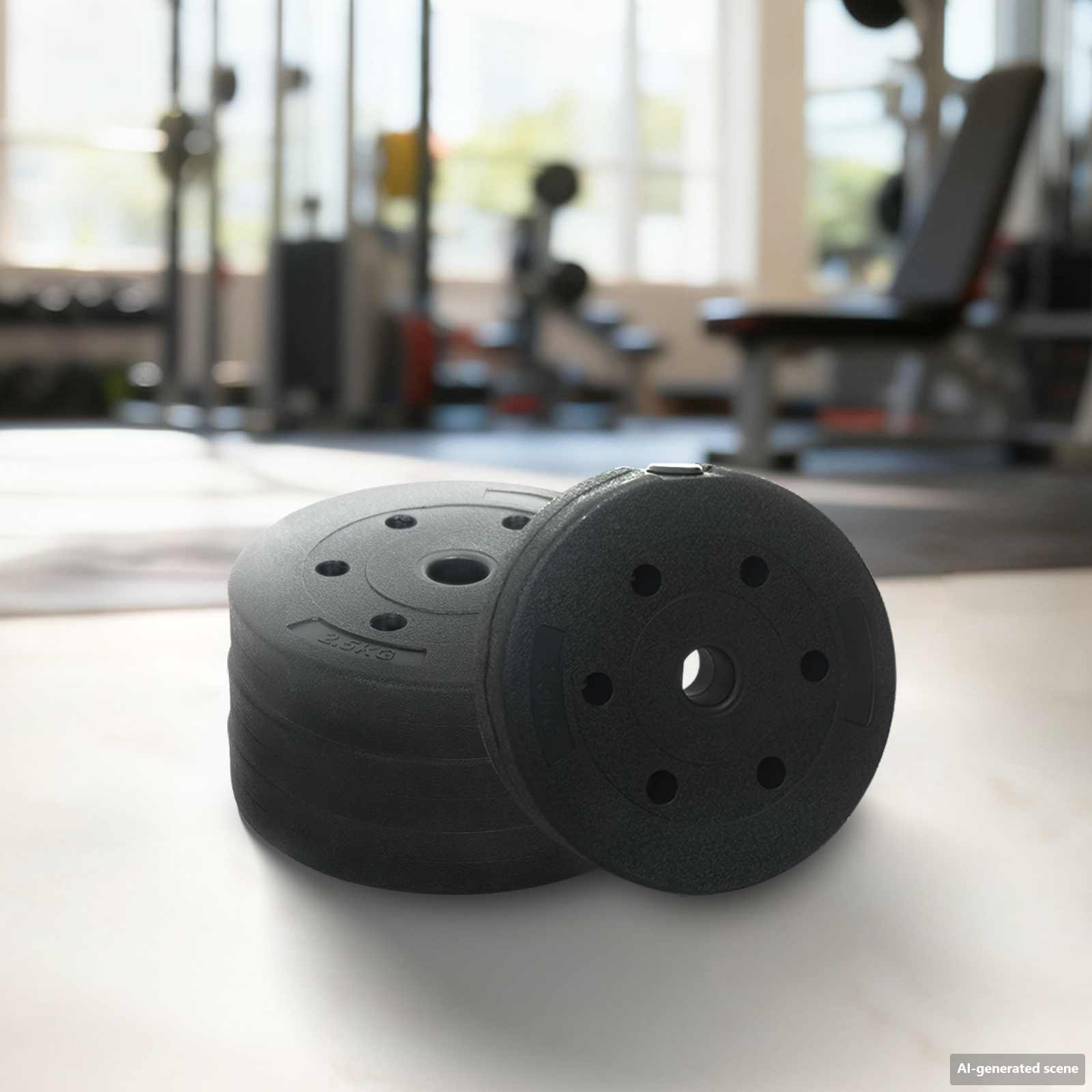 Set di Manubri 2-in-1 40 kg Nero e Rosso