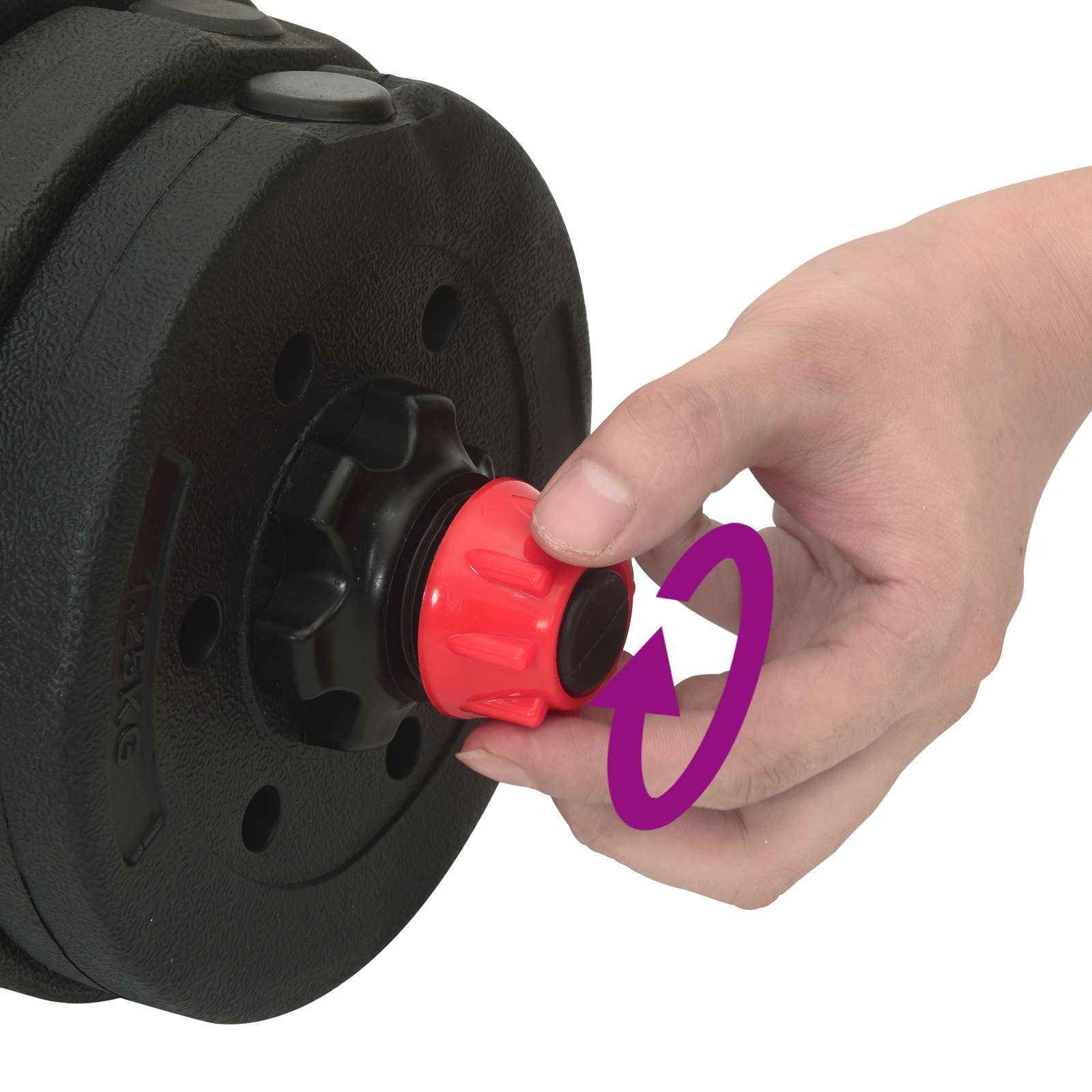 Set di Manubri 2-in-1 40 kg Nero e Rosso