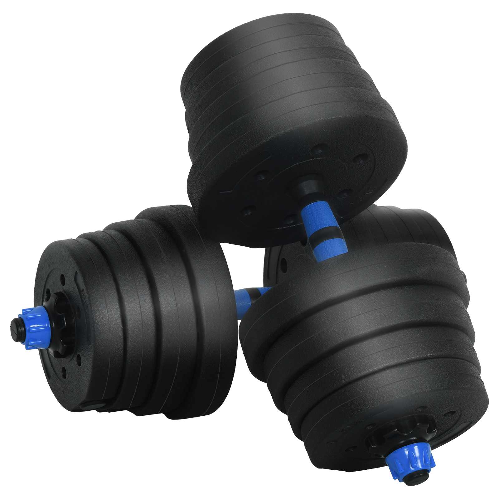 Set di Manubri 4-in-1 40 kg Nero e Blu