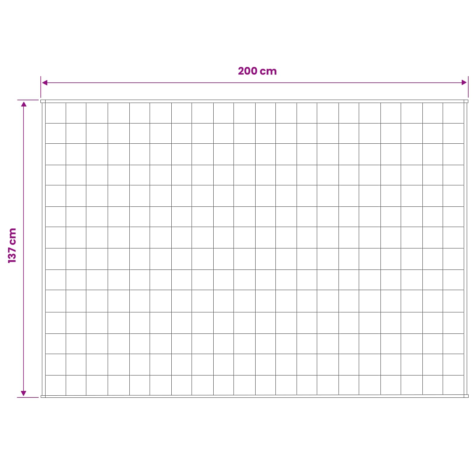 Coperta Ponderata Bianco 137 x 200 cm 10 kg 100% Cotone 205T
