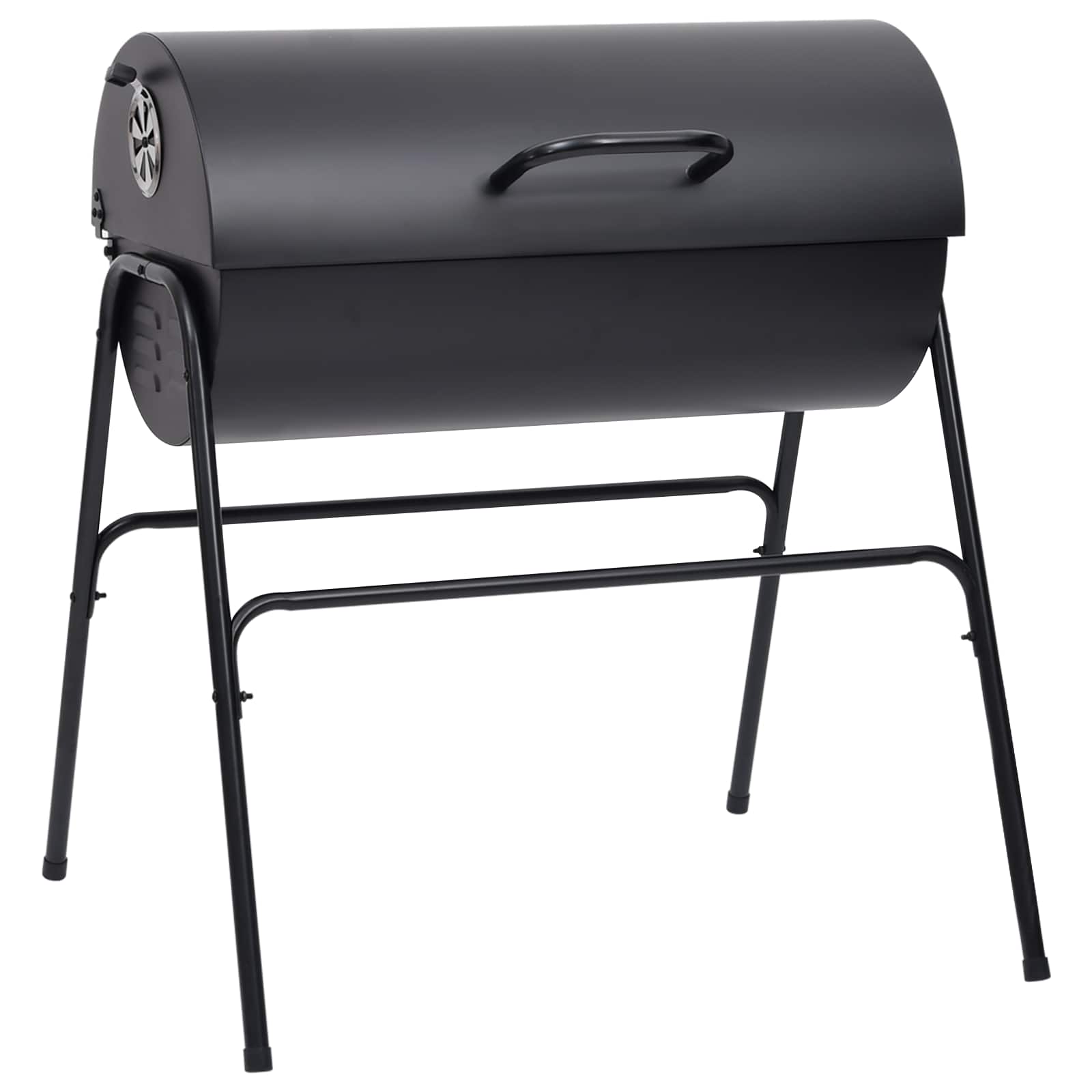 Griglia a Barile con 2 Griglie di Cottura 3 pz 80 x 73 x 90 cm