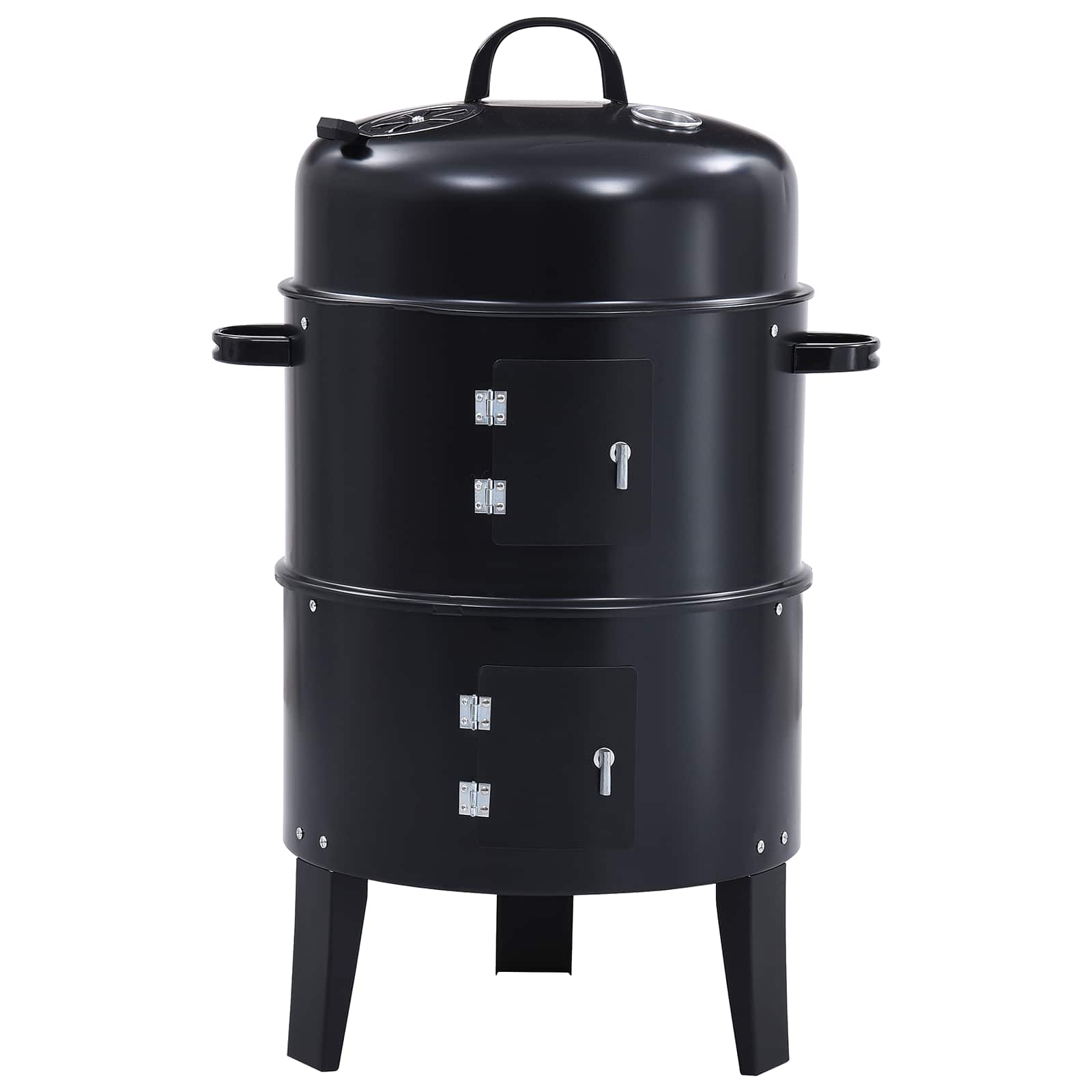 Griglia da Esterno Ø 40 x 80 cm Acciaio Nero