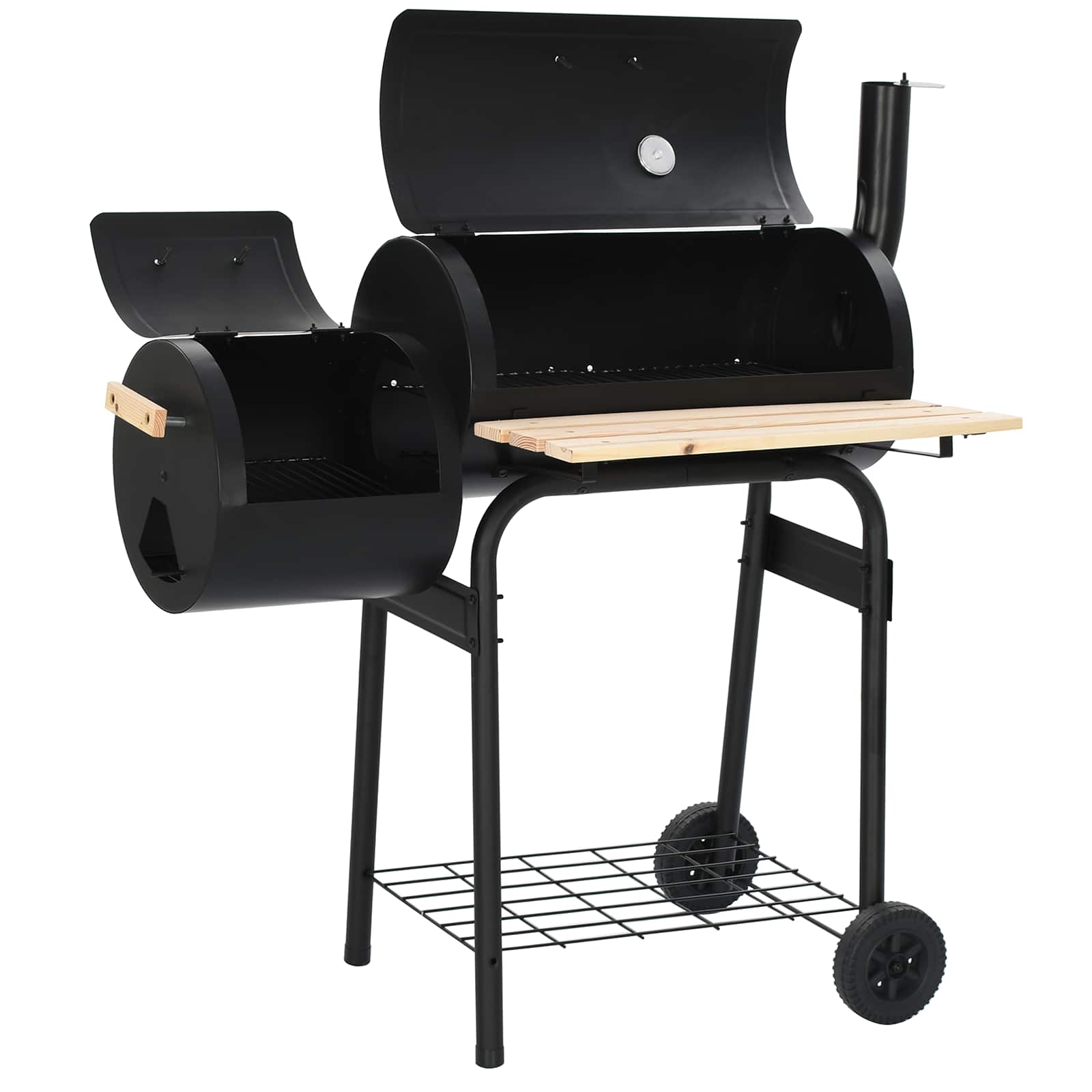 Griglia da Esterno 104 x 58 x 114 cm Acciaio Nero