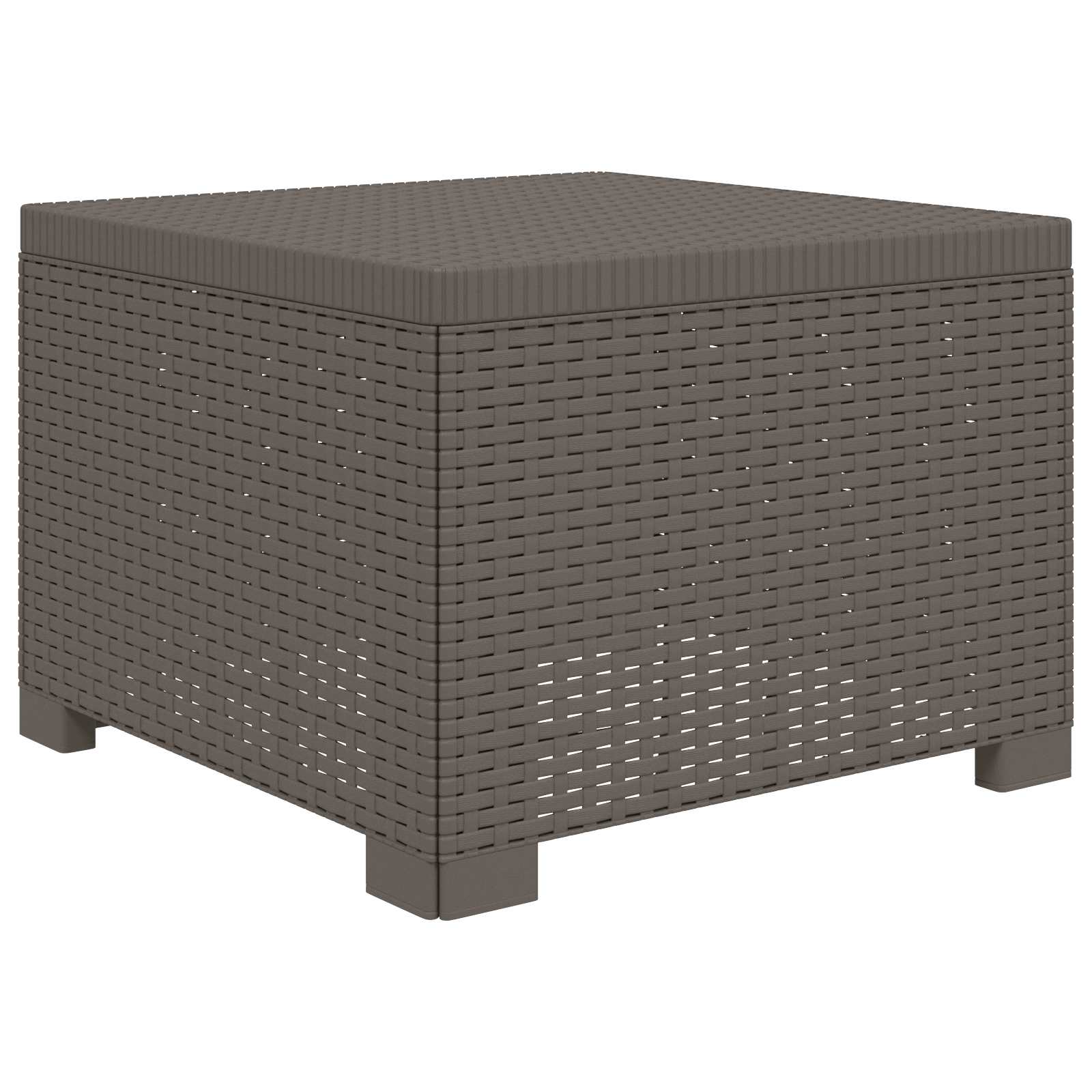 Divano da Giardino a 4 Posti con Cuscini in Stile Rattan PP
