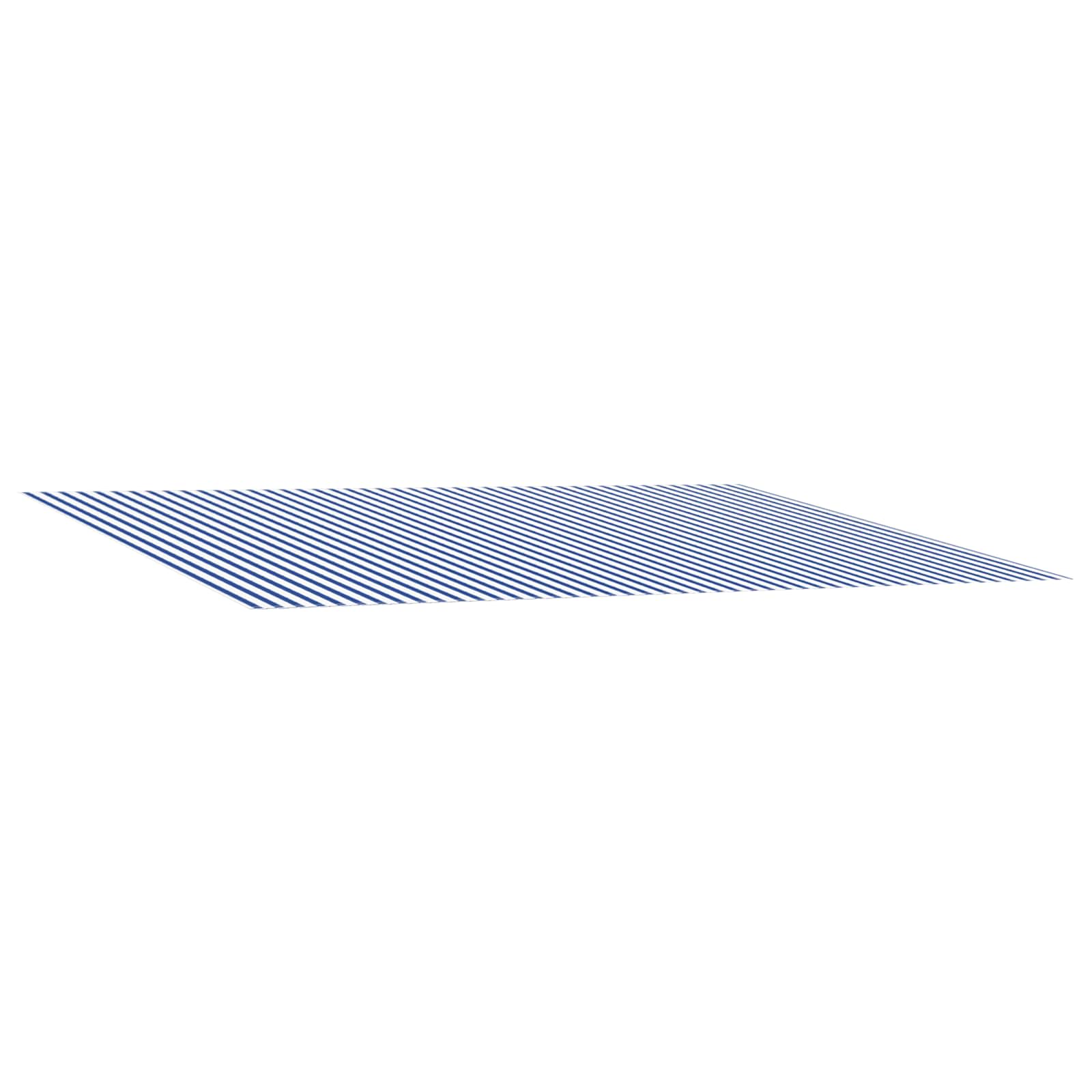 Telo di ricambio per tenda da sole Blu e Bianco 600 × 300 cm