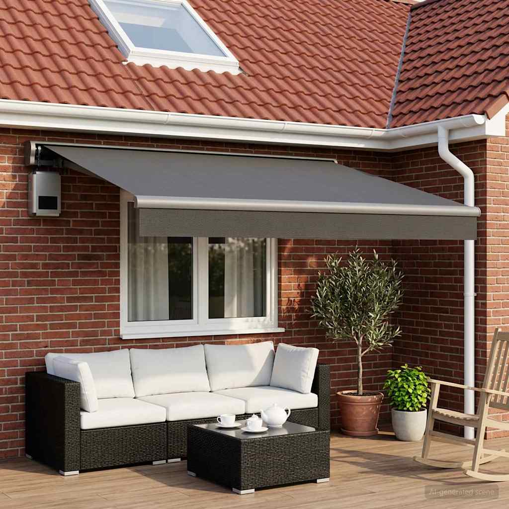 Telo di ricambio per tenda da sole Antracite 500 × 300 cm