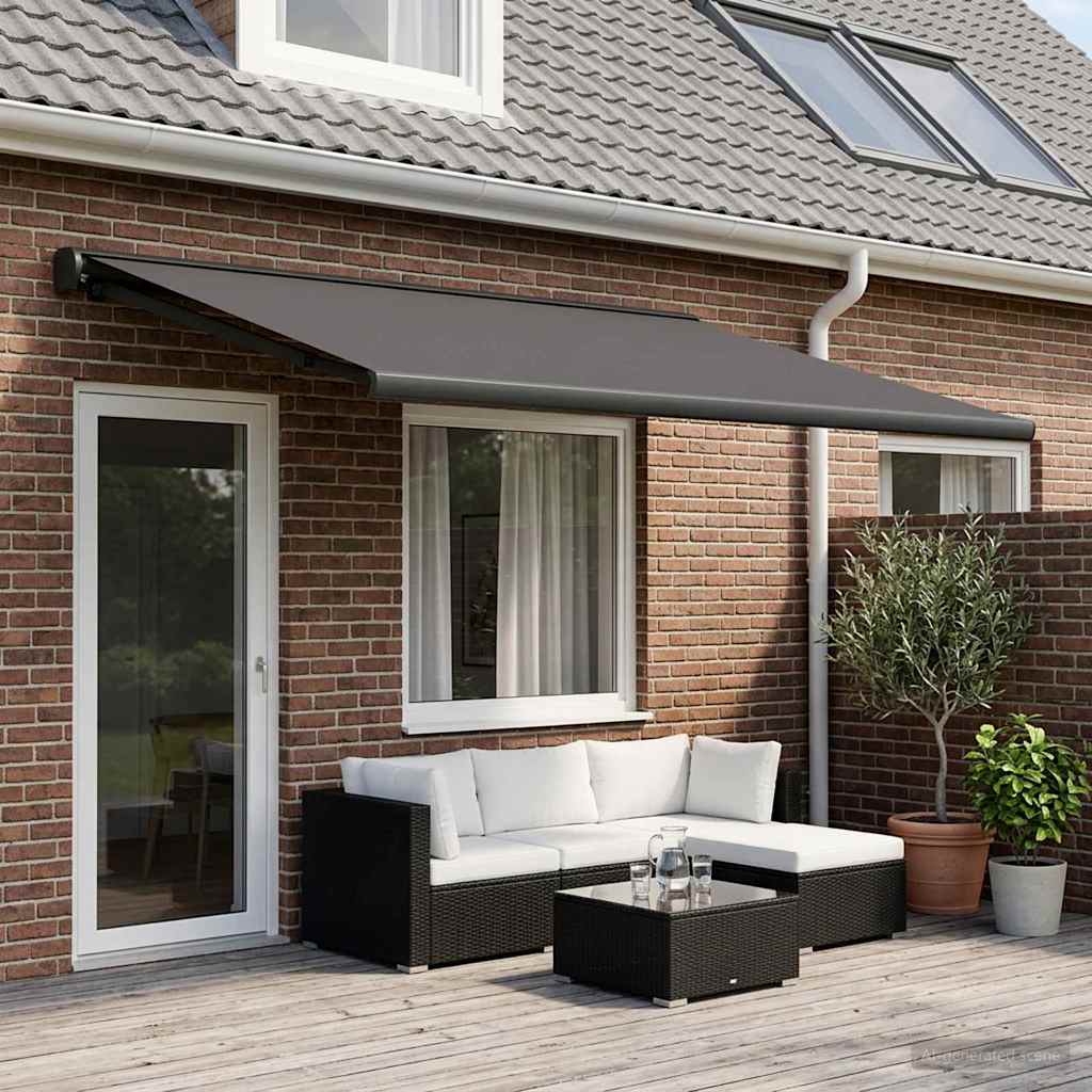 Telo di ricambio per tenda da sole Antracite 600 × 300 cm