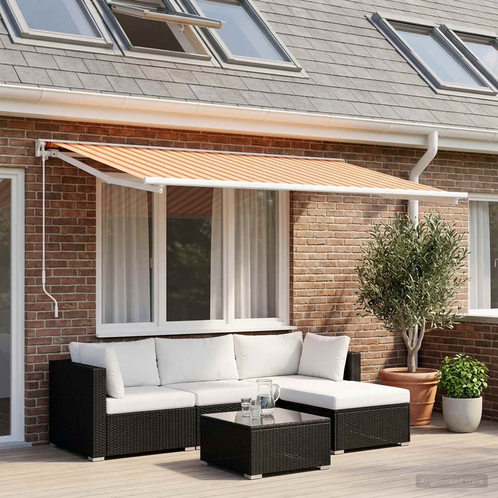 Telo di ricambio per tenda da sole Multicolore 350 x 200 cm