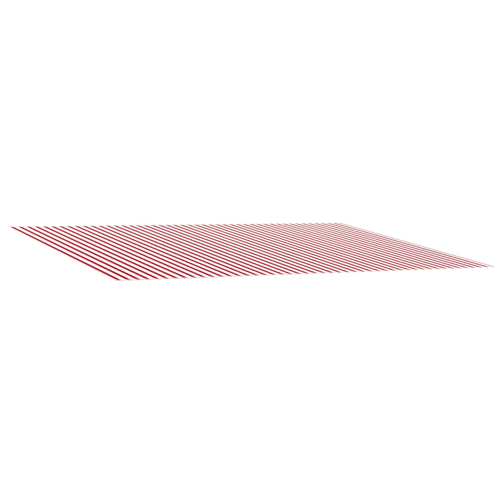 Telo di ricambio per tenda da sole Rosso e Bianco 450 × 350 cm