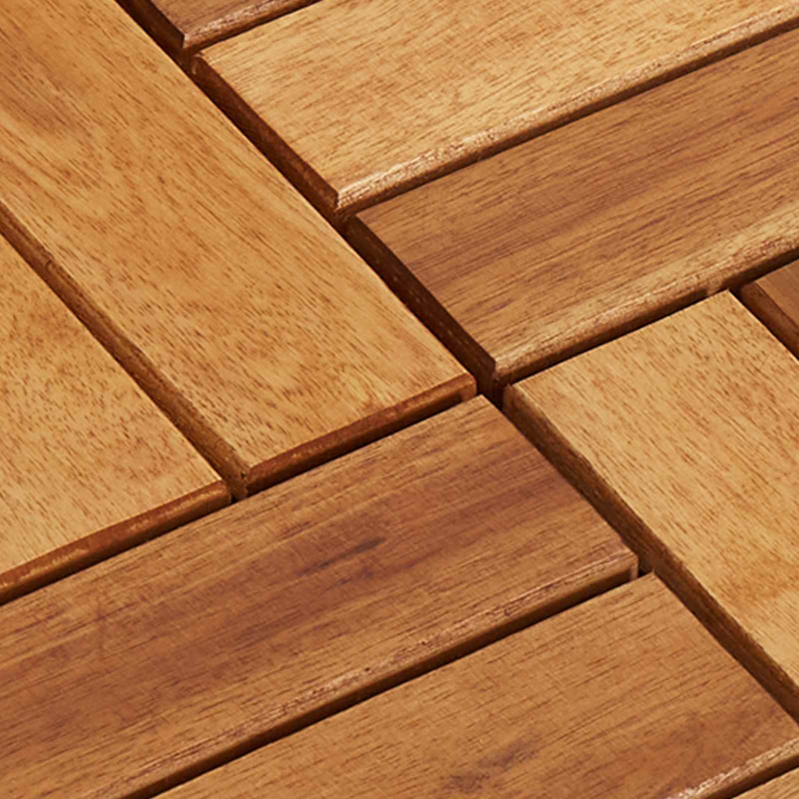 Piastrella per Decking 20 pz Marrone 30 x 30 cm Legno di Acacia