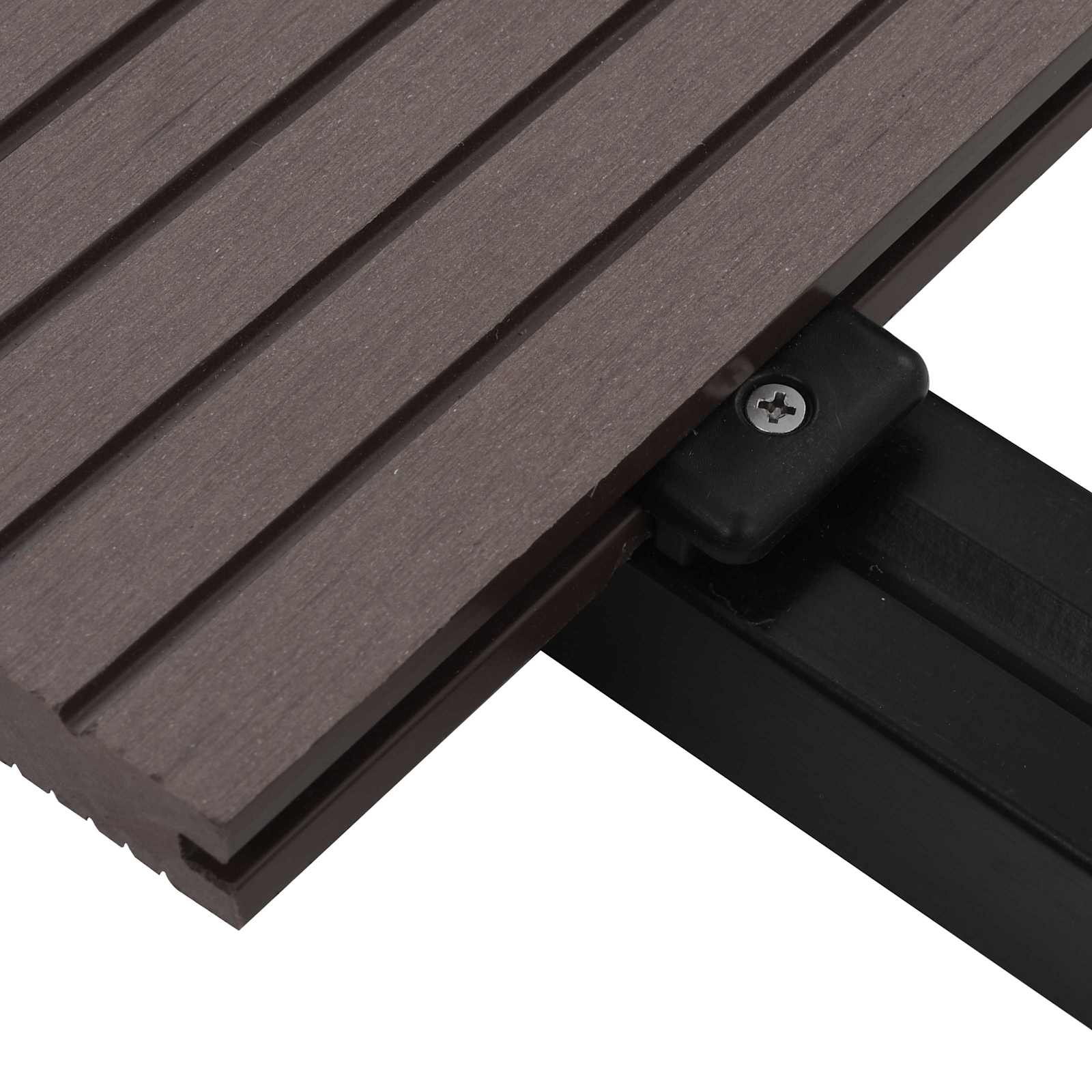 Pavimento da Deck 48 pz Marrone Scuro WPC