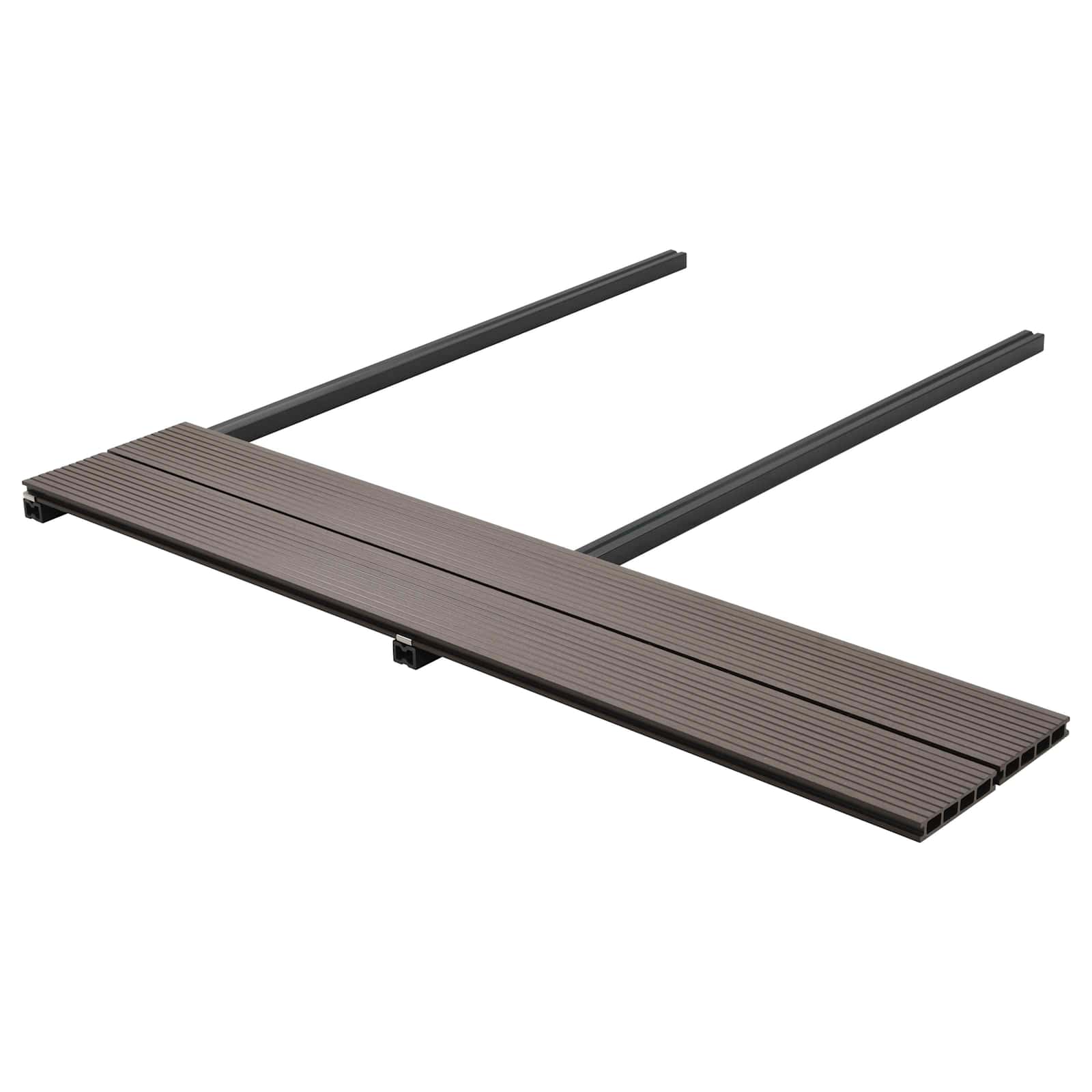 Pavimento da Deck 90 pz Marrone Scuro WPC
