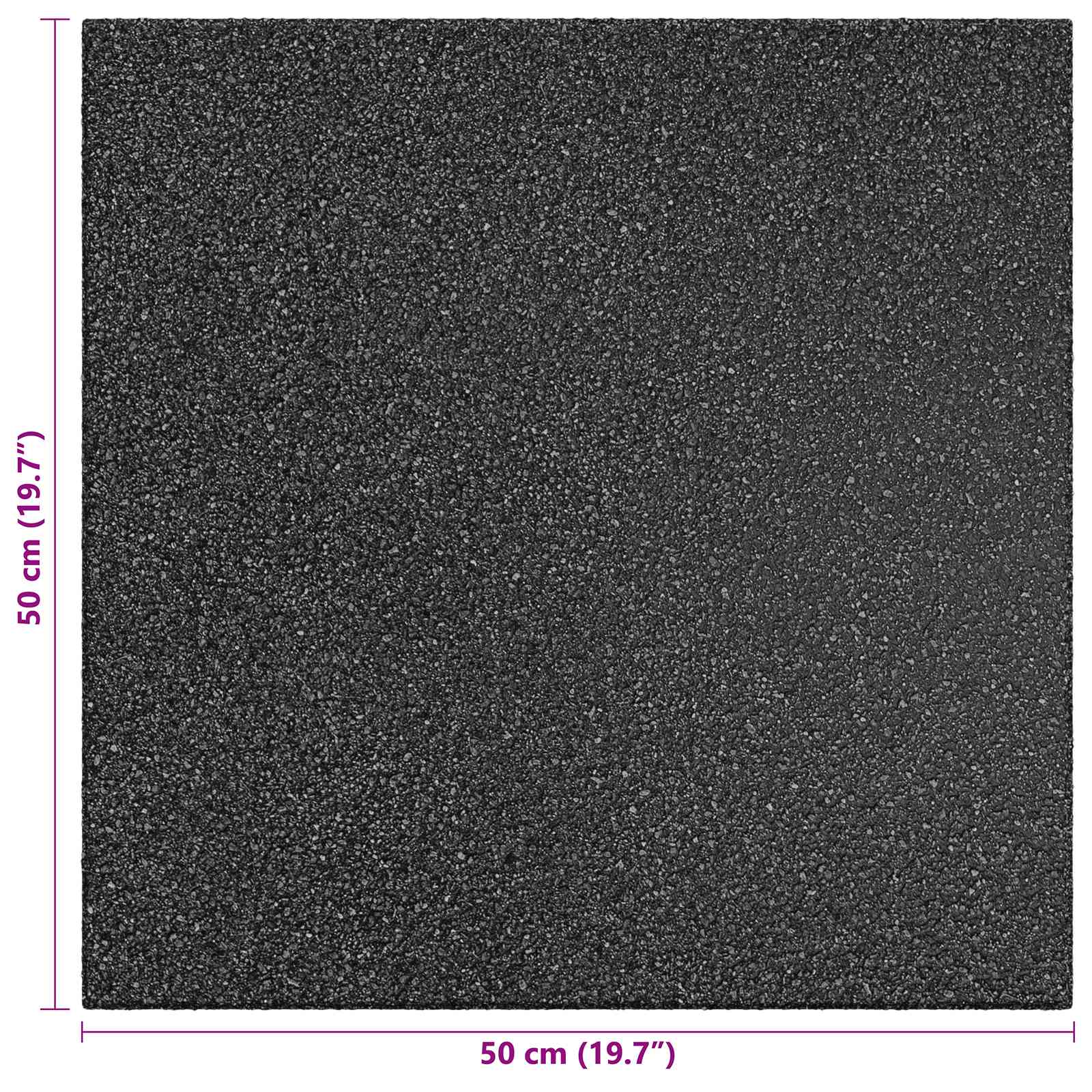 Piastrelle per Protezione dalle Cadute 18 pz Nero 50 x 50 cm