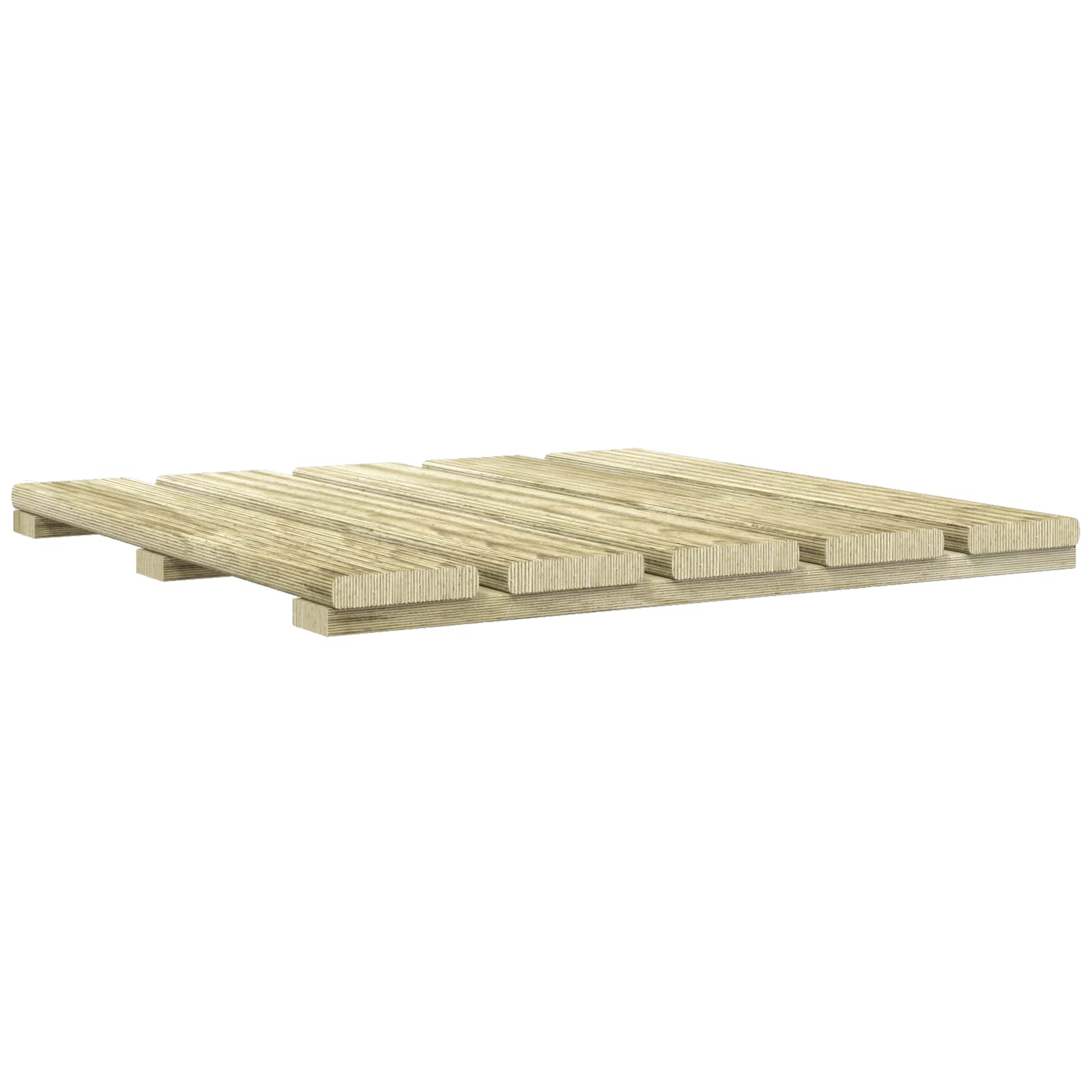 Piastrella per Decking 18 pz Verde 50 x 50 cm