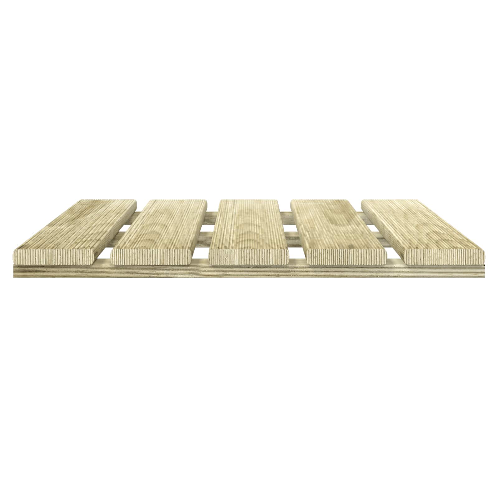 Piastrella per Decking 18 pz Verde 50 x 50 cm