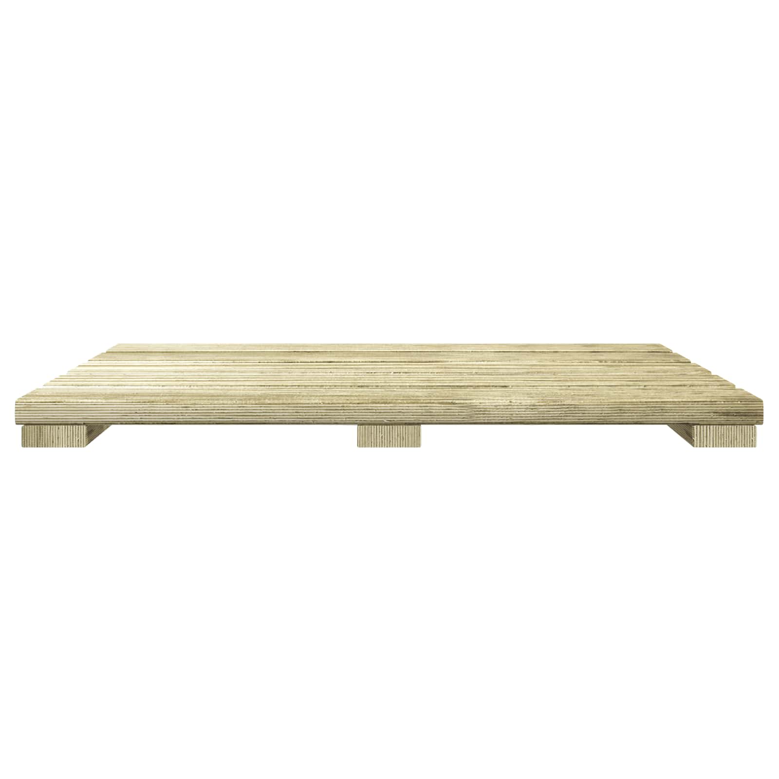 Piastrella per Decking 24 pz Verde 50 x 50 cm