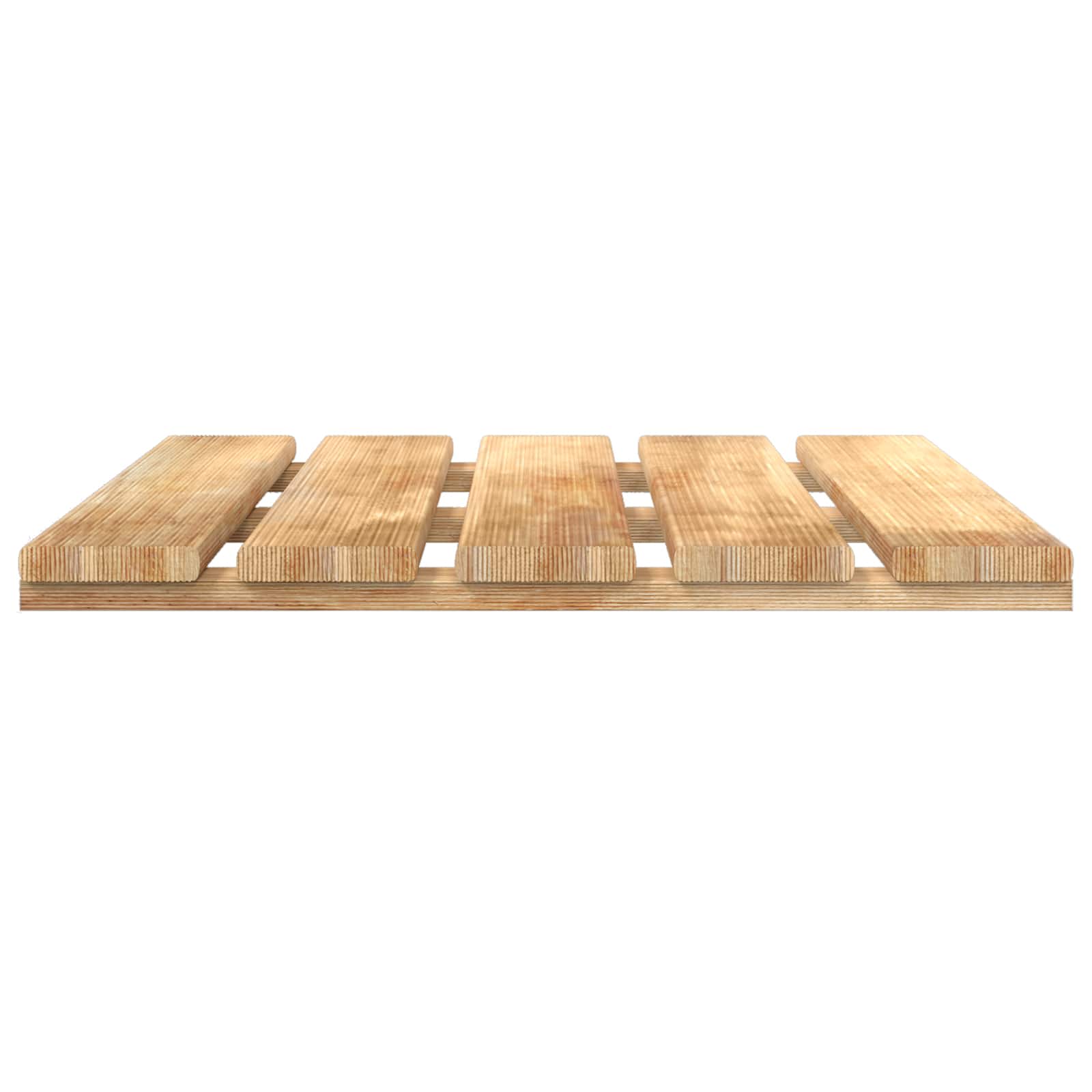 Piastrella per Decking 24 pz Marrone 50 x 50 cm