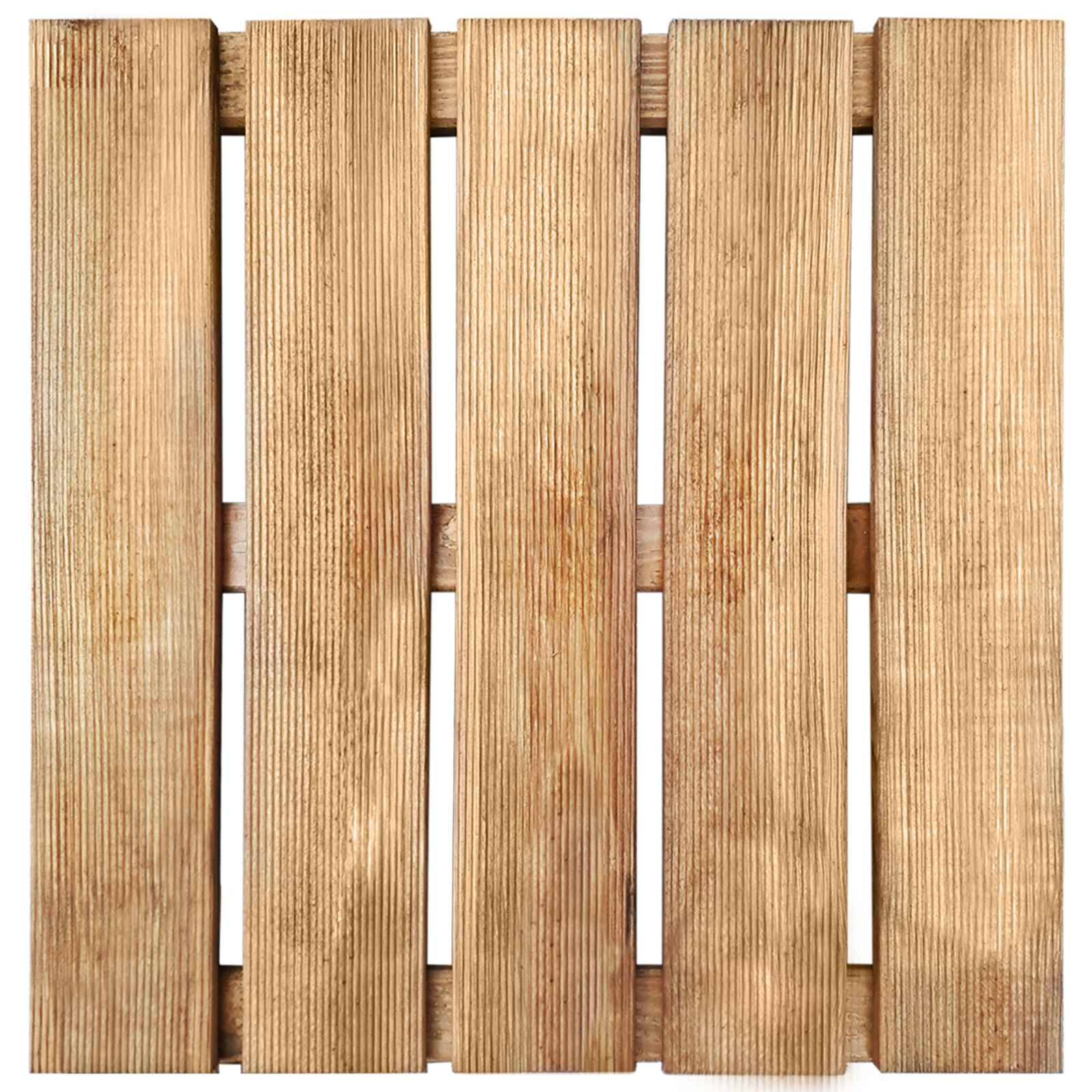 Piastrella per Decking 24 pz Marrone 50 x 50 cm