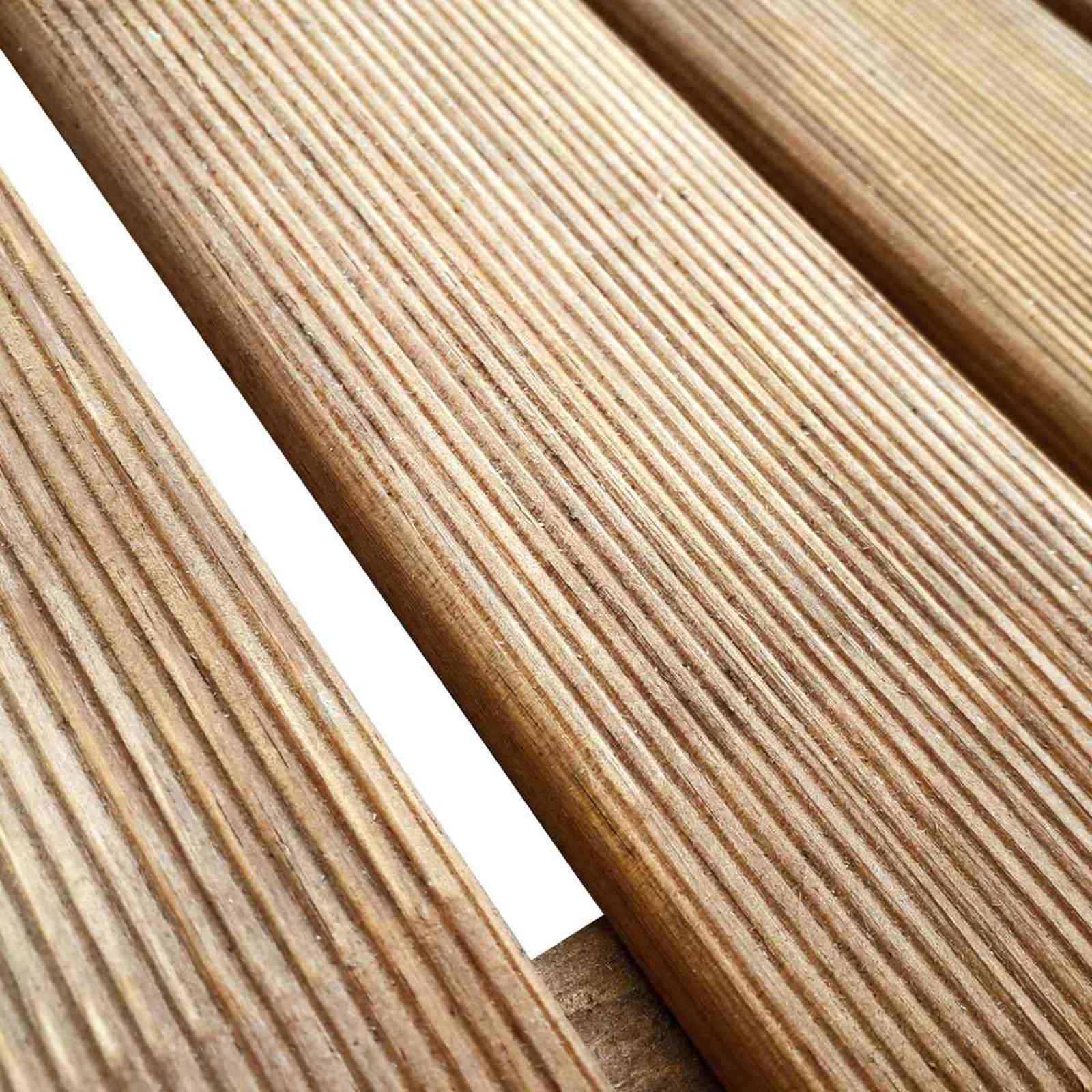 Piastrella per Decking 24 pz Marrone 50 x 50 cm