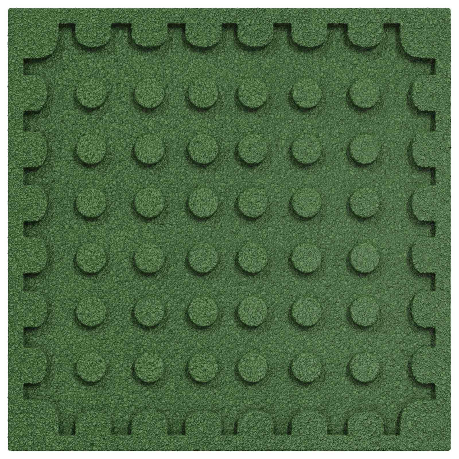 Piastrelle per Protezione dalle Cadute 24 pz Verde 50 x 50 cm
