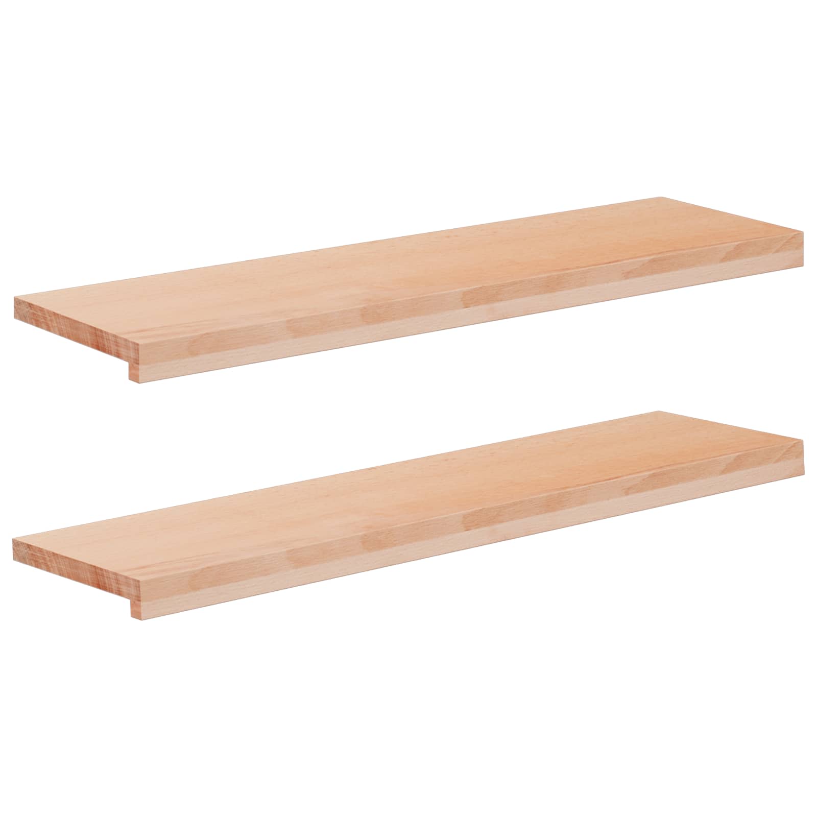 Tappeti per scale 2 pz 100 x 25 x 2 cm Naturale