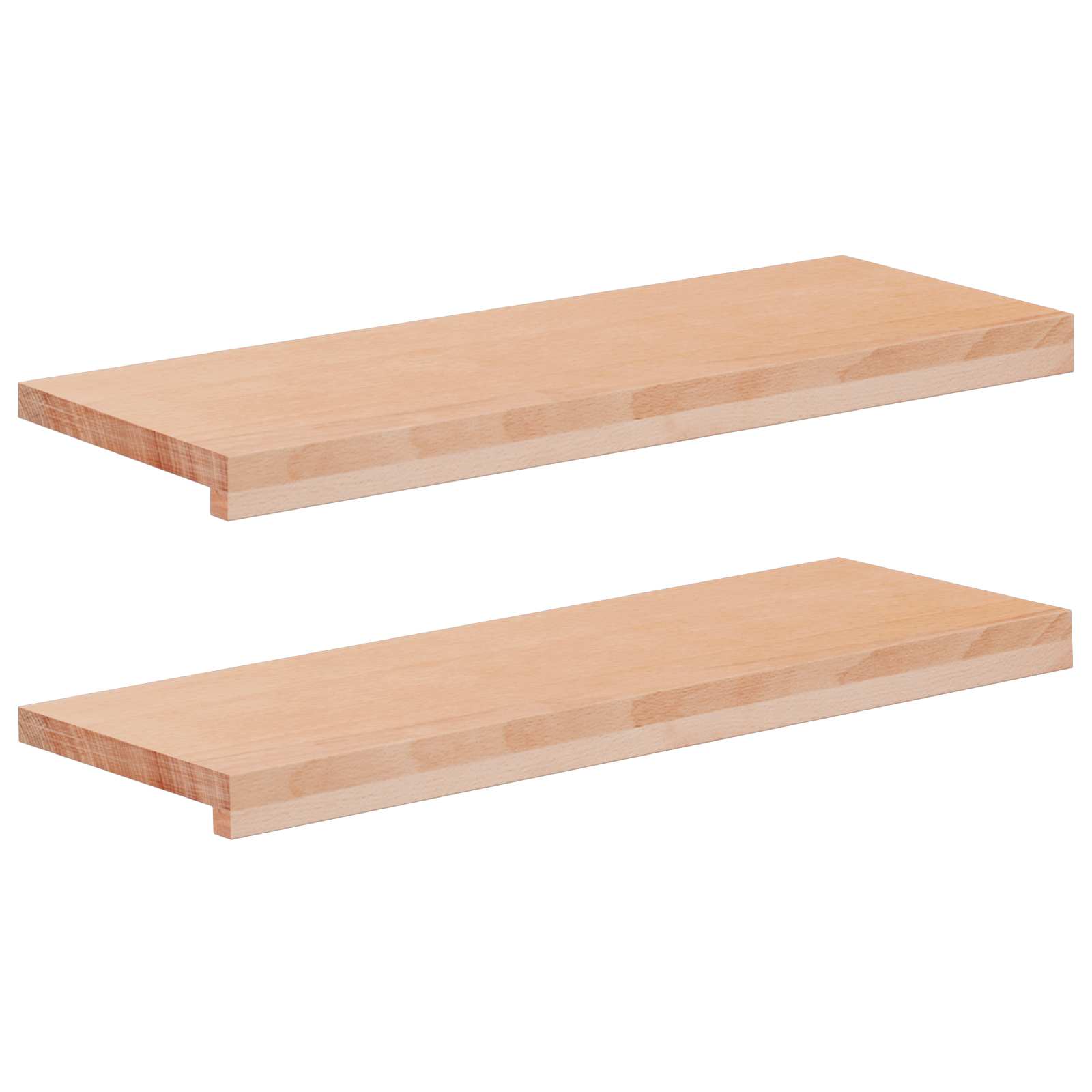 Tappeti per scale 2 pz 70 x 30 x 2 cm Naturale