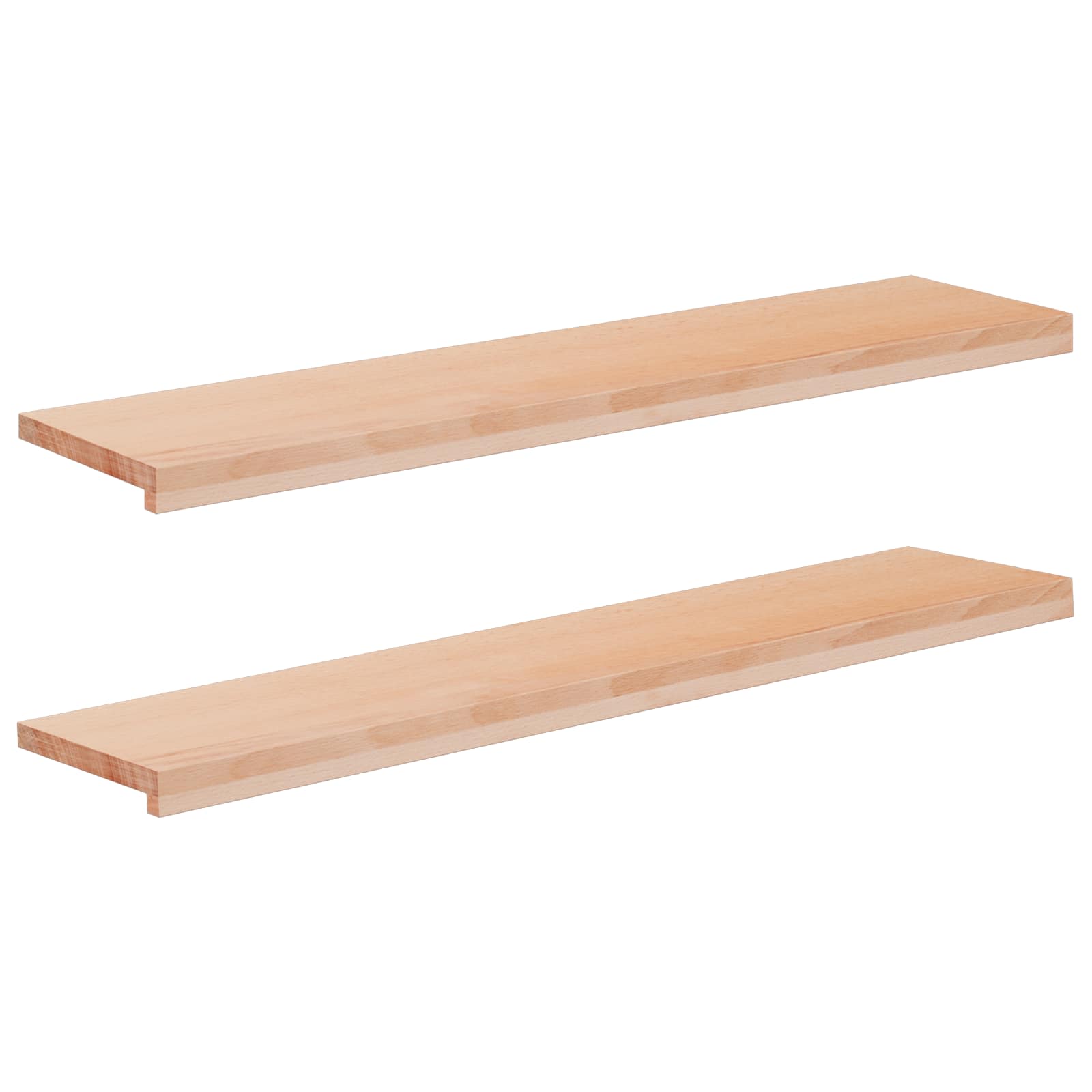 Tappeti per scale 2 pz 120 x 30 x 2 cm Naturale