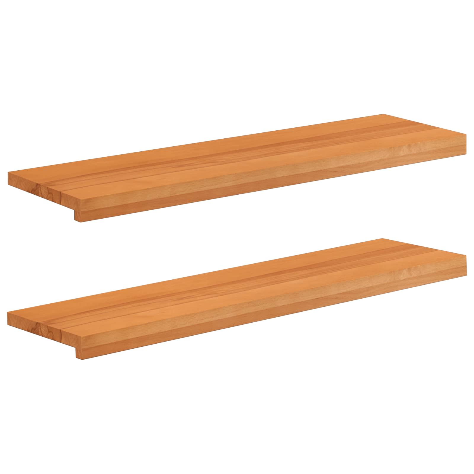 Tappeti per scale 2 pz 100 x 30 x 2 cm Marrone Chiaro