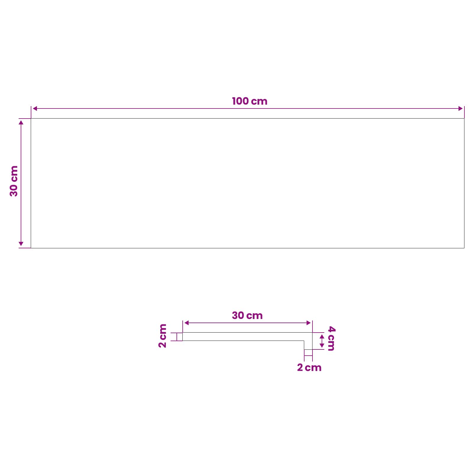 Tappeti per scale 2 pz 100 x 30 x 2 cm Marrone Chiaro
