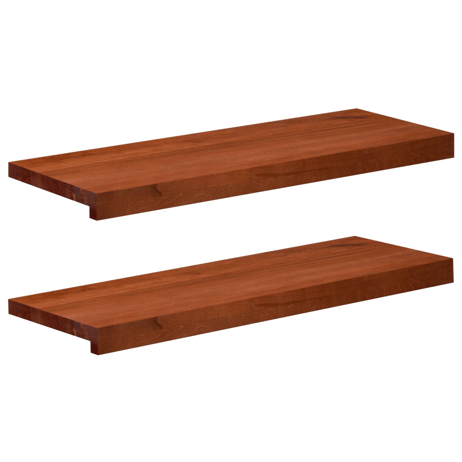 Tappeti per scale 2 pz 80 x 25 x 2 cm Marrone