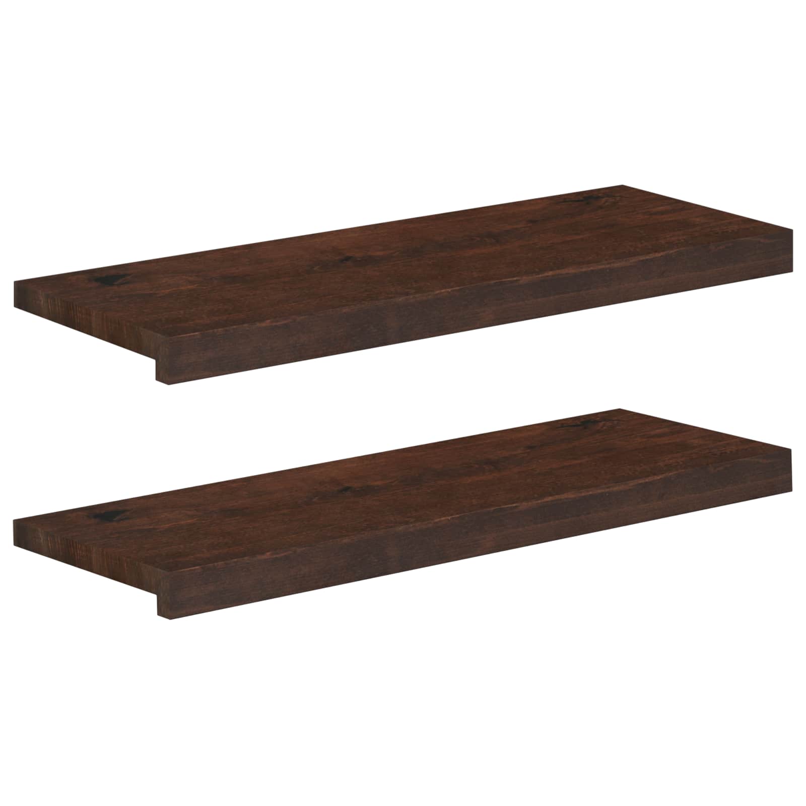 Tappeti per scale 2 pz 80 x 30 x 2 cm Marrone Scuro