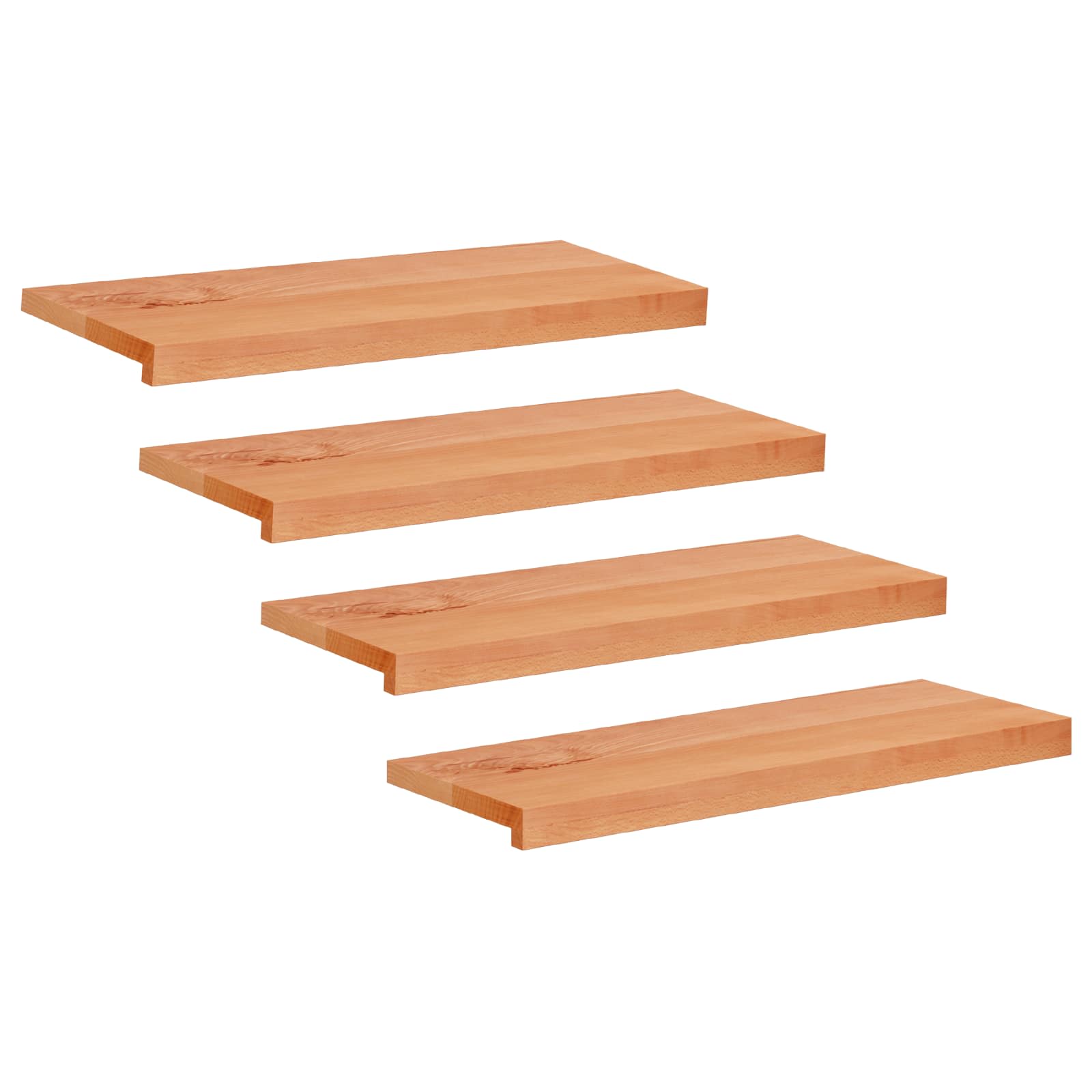 Tappeti per scale 4 pz 80 x 30 x 2 cm Vernice