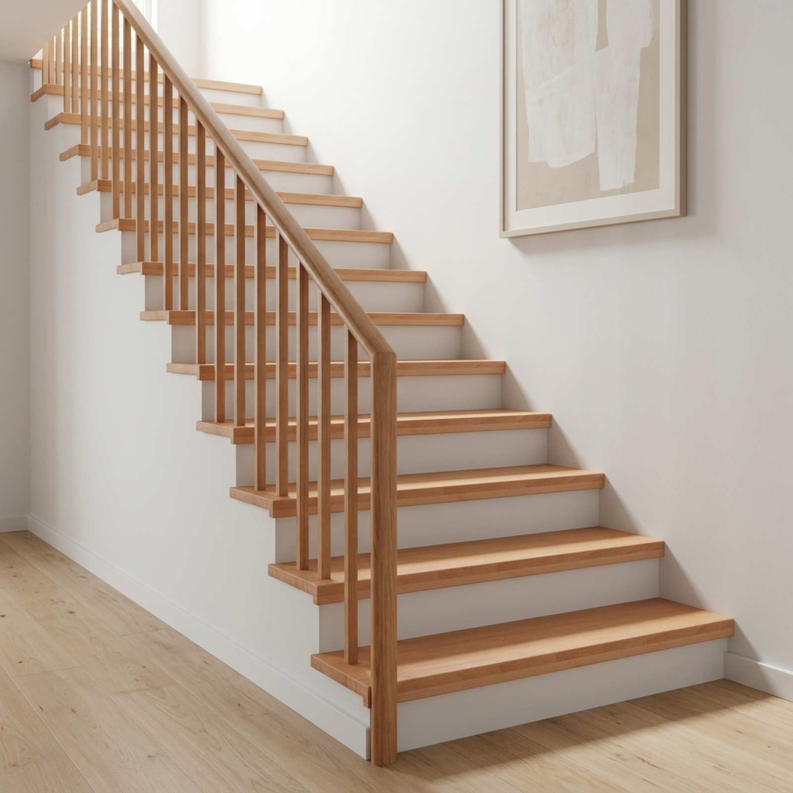 Tappeti per scale 12 pz 90 x 30 x 2 cm Naturale
