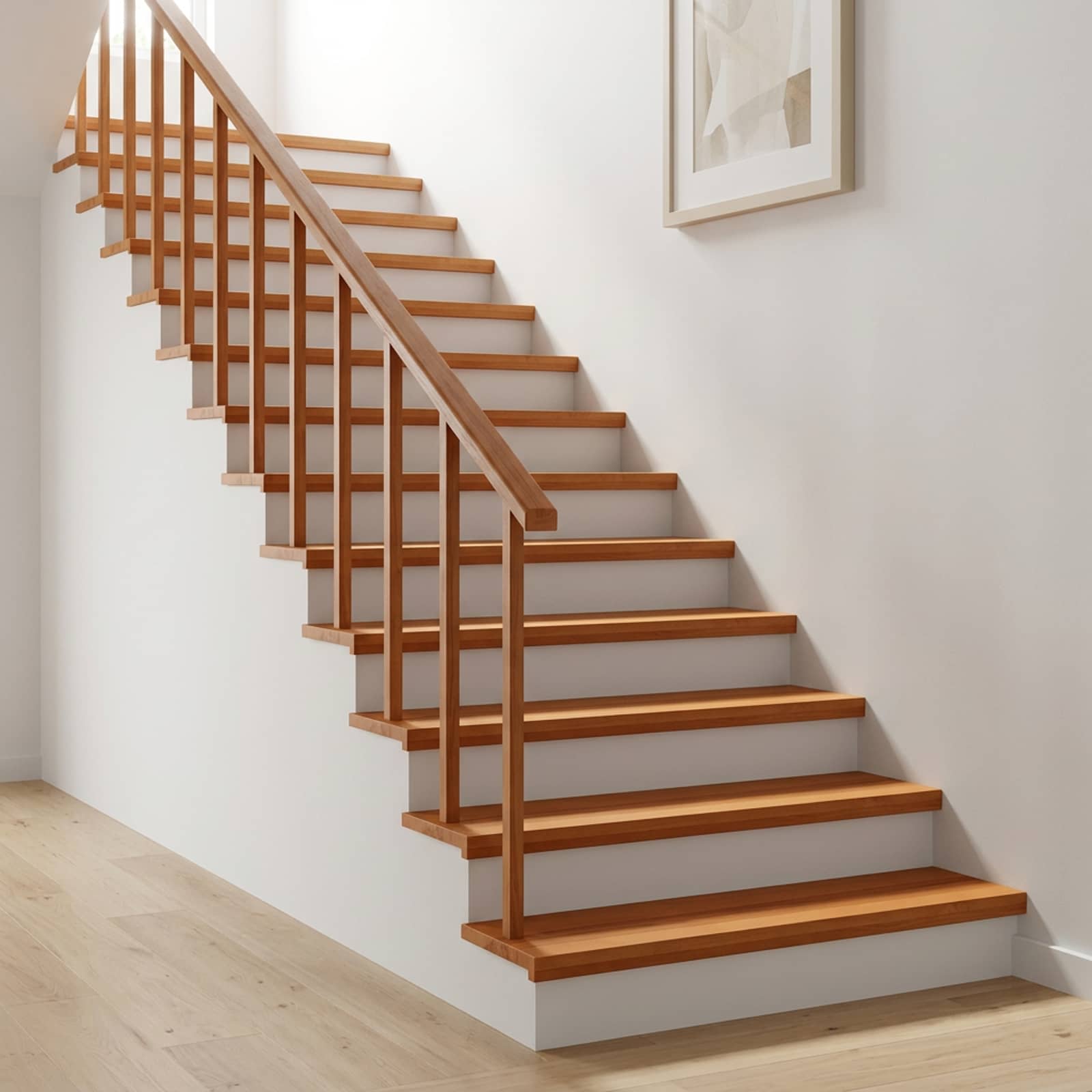 Tappeti per scale 16 pz 120 x 25 x 2 cm Marrone Chiaro