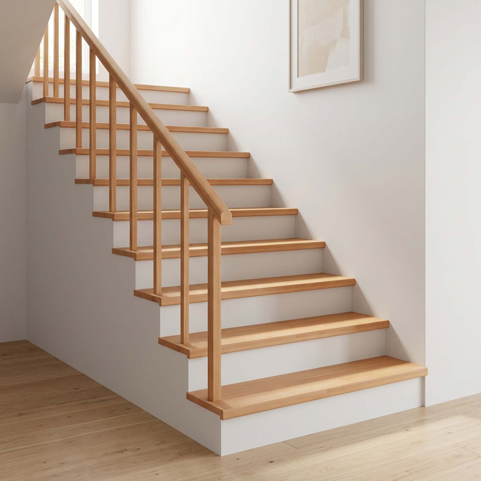 Tappeti per scale 20 pz 100 x 25 x 2 cm Naturale