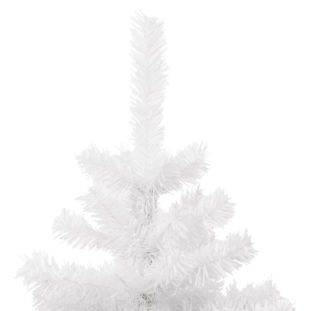 Albero di Natale Preilluminato con Vaso Bianco 120 cm in PVC