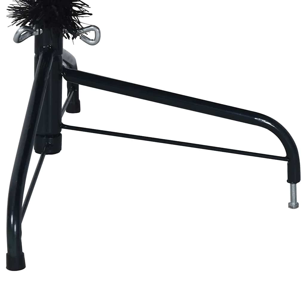 Albero di Natale Artificiale a Metà con Base Nero 180 cm PVC