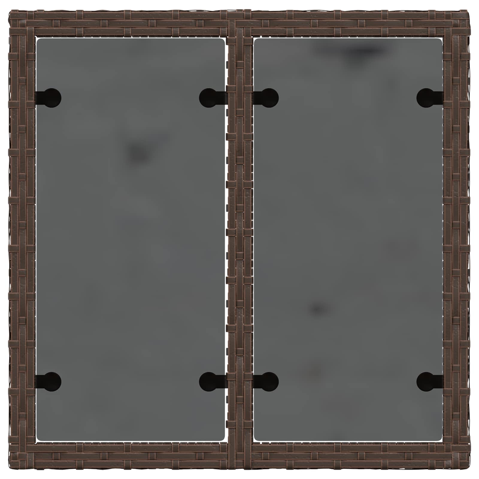 Set di divani 6 pz 4 posto Marrone e Bianco Crema