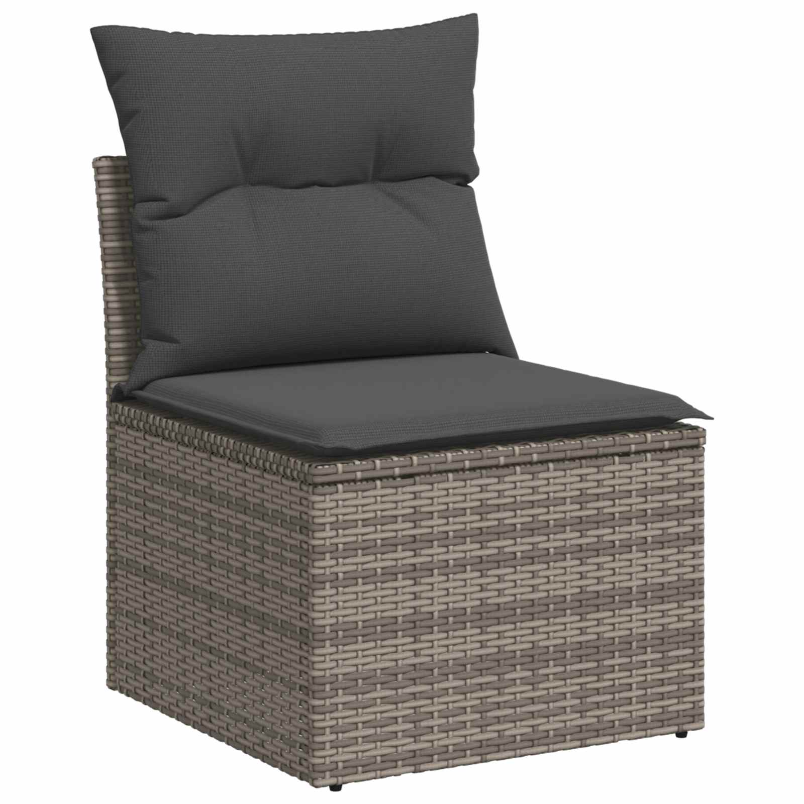 Set di divani 6 pz 4 posto Grigio e Grigio Scuro