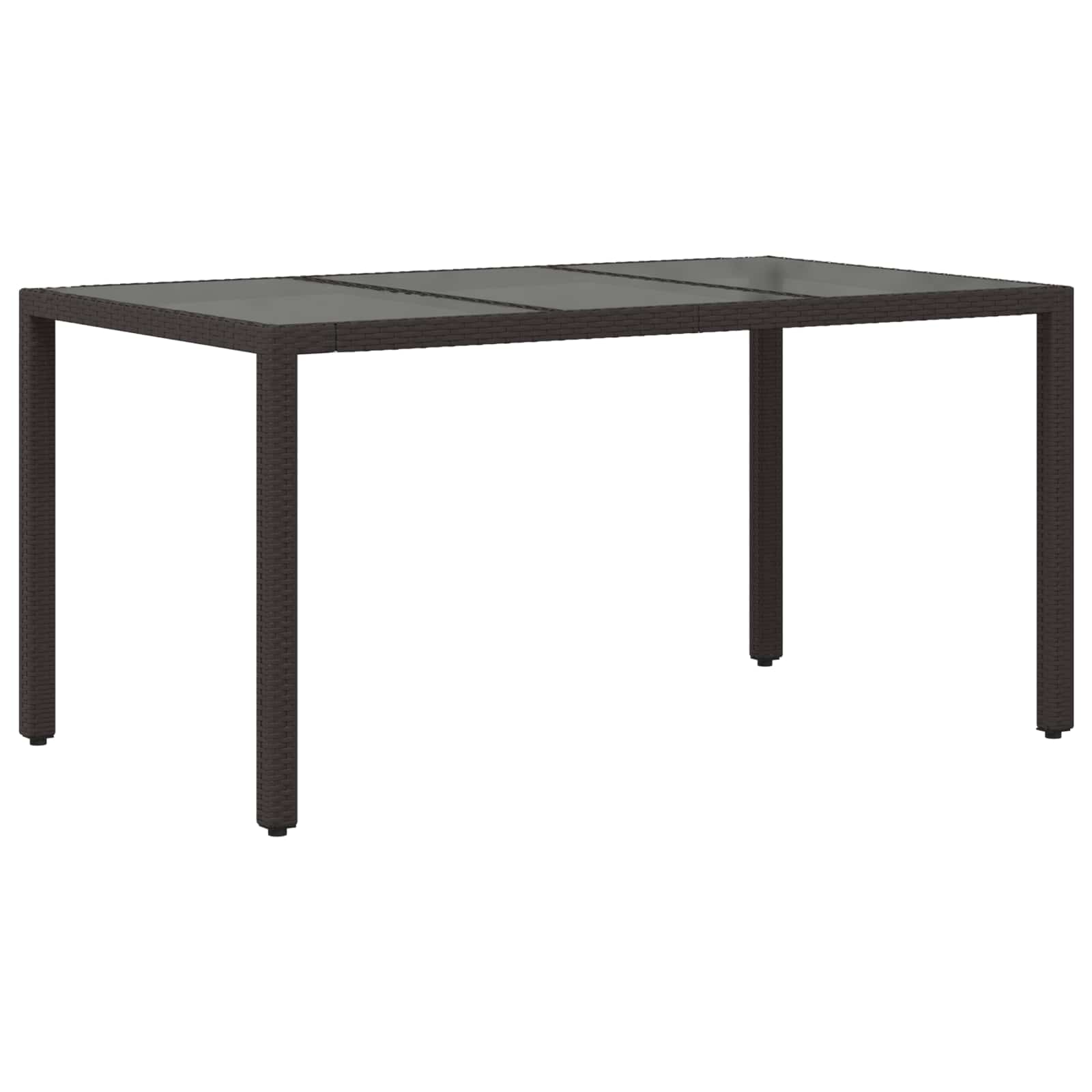 Set da pranzo per esterni 5 pz Nero polyrattan