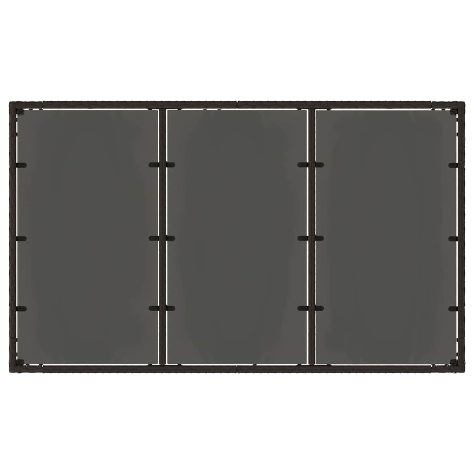 Set da pranzo per esterni 5 pz Nero polyrattan